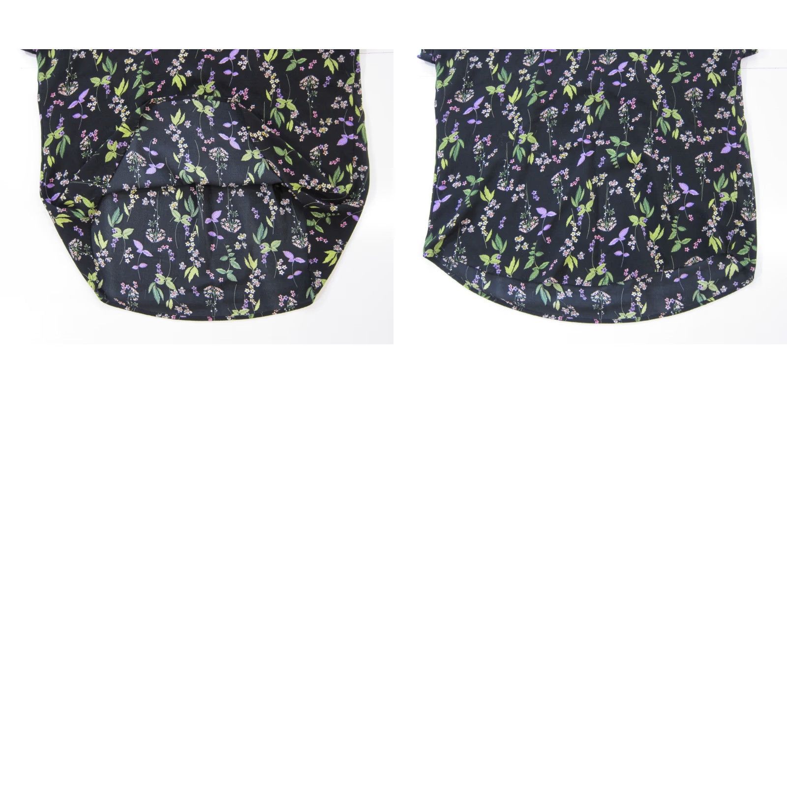 Pinko Pleione Blouse L Black Floral Rayon Boxy Short Sleeve Tunic Size L / US 10 / IT 46 - 8 Thumbnail