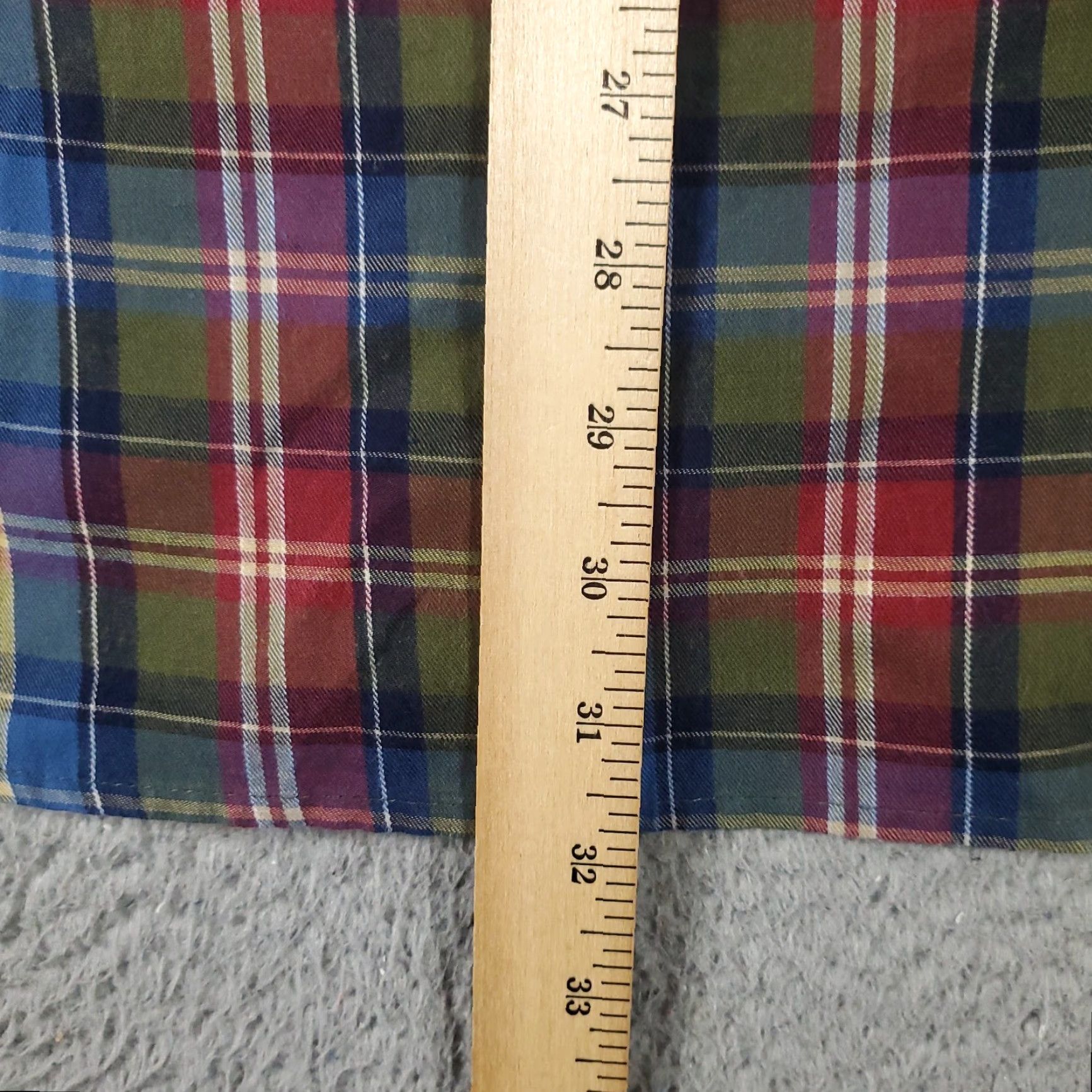 Nautica Nautica Shirt Mens XL Blue Green Red Plaid Button-Up Long Sleeve, Regular, Cotton, Navy/Blue Plaid, Nautica, Men’s Button-Down, Classic American Style Size US XL / EU 56 / 4 - 5 Thumbnail