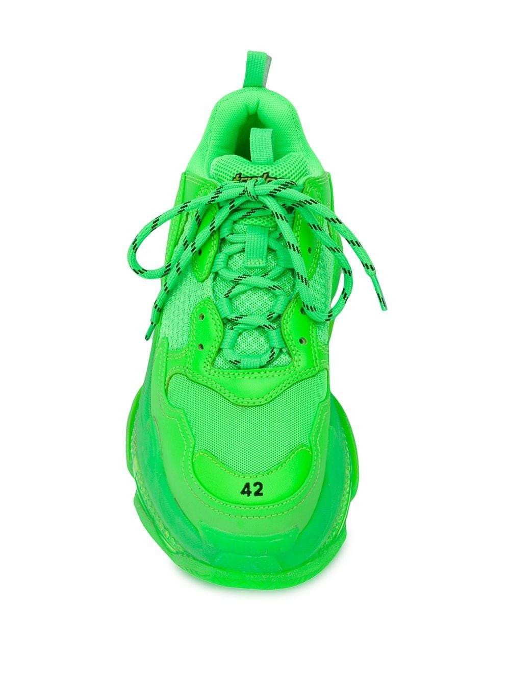 Balenciaga Balenciaga Triple S Sneakers - Neon Green Size US 9 / EU 42 - 25 Thumbnail