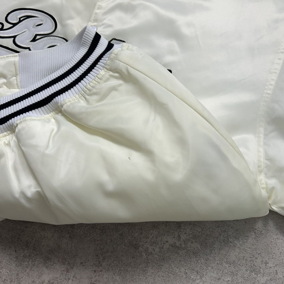 Majestic × NFL × Vintage RARE VTG 00s NFL OAKLAND RAIDERS SATIN BOMBER JACKET Size US XL / EU 56 / 4 - 10 Thumbnail