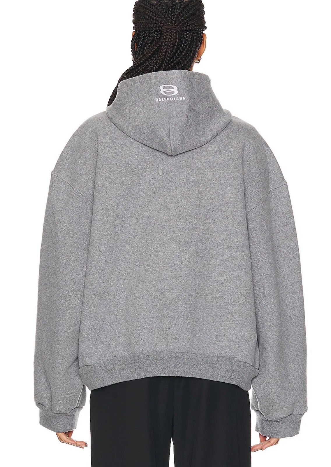 Balenciaga Balenciaga Unity Heavy Fleece Boxy Zip-Up Hoodie Size US L / EU 52-54 / 3 - 4 Thumbnail