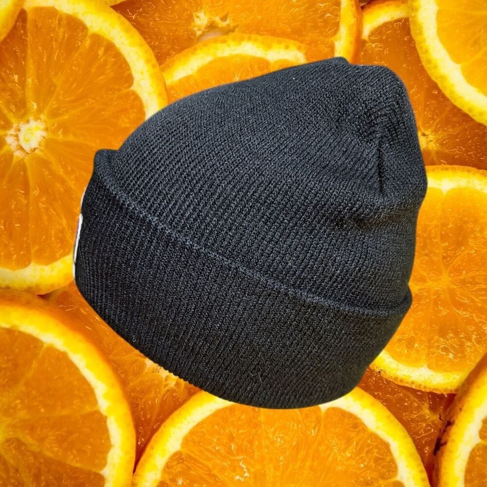 Other Mushroom Beanie Black Knit Hat Winter Cap Colorful Embroider Size ONE SIZE - 2 Thumbnail