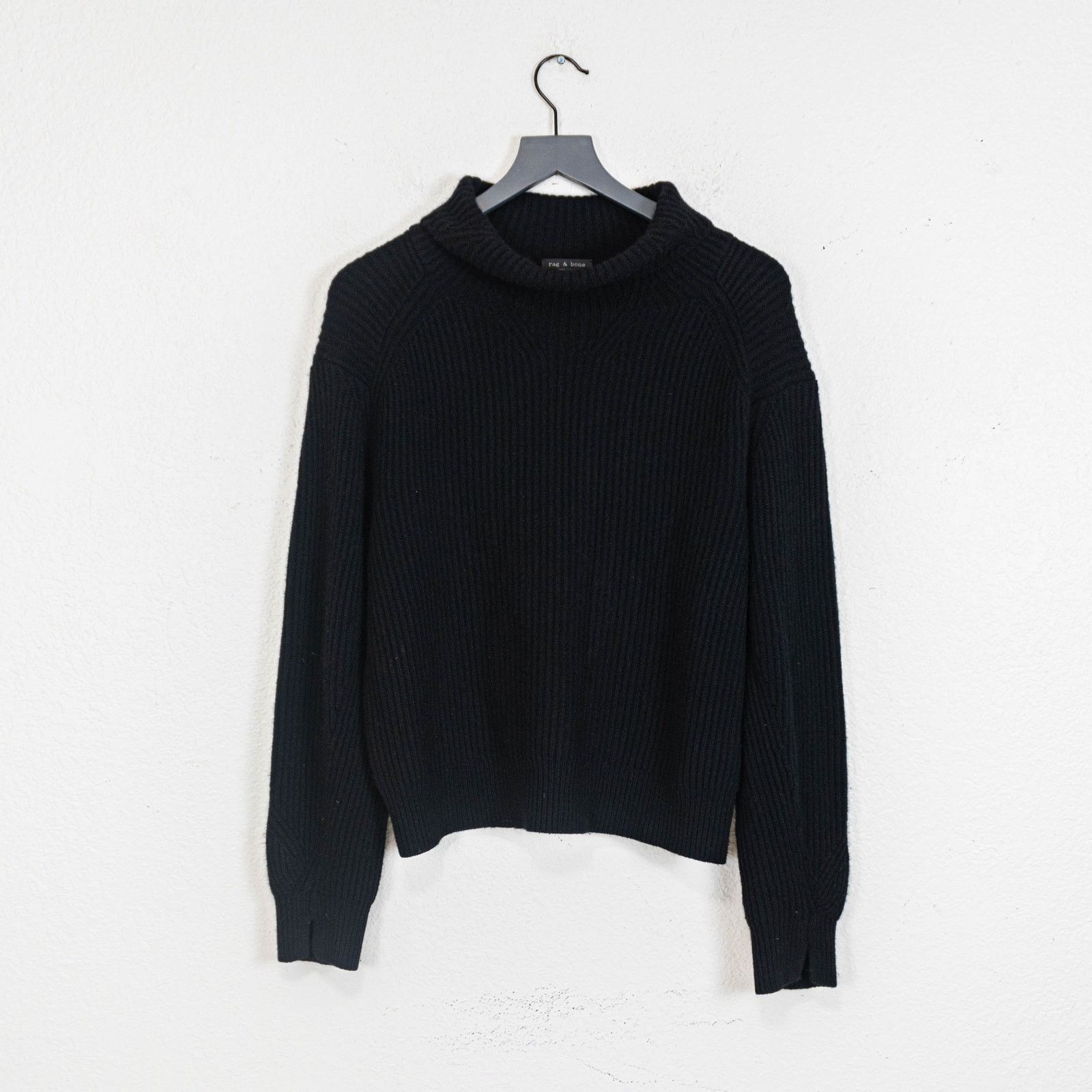 Rag & Bone Rag & Bone Cashmere Ribbed Turtleneck Sweater Black sz Small Size S / US 4 / IT 40 - 5 Thumbnail