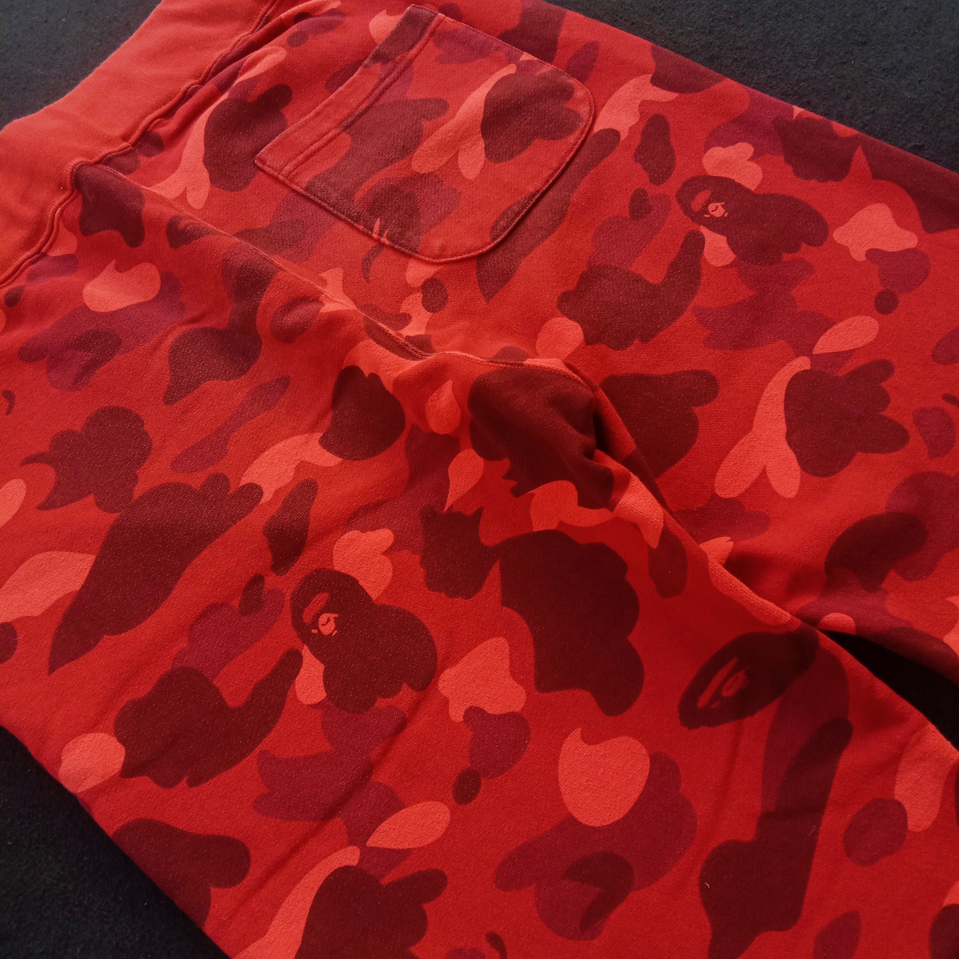 Bape Bape Red Camo Sweatpants Size US 34 / EU 50 - 4 Thumbnail