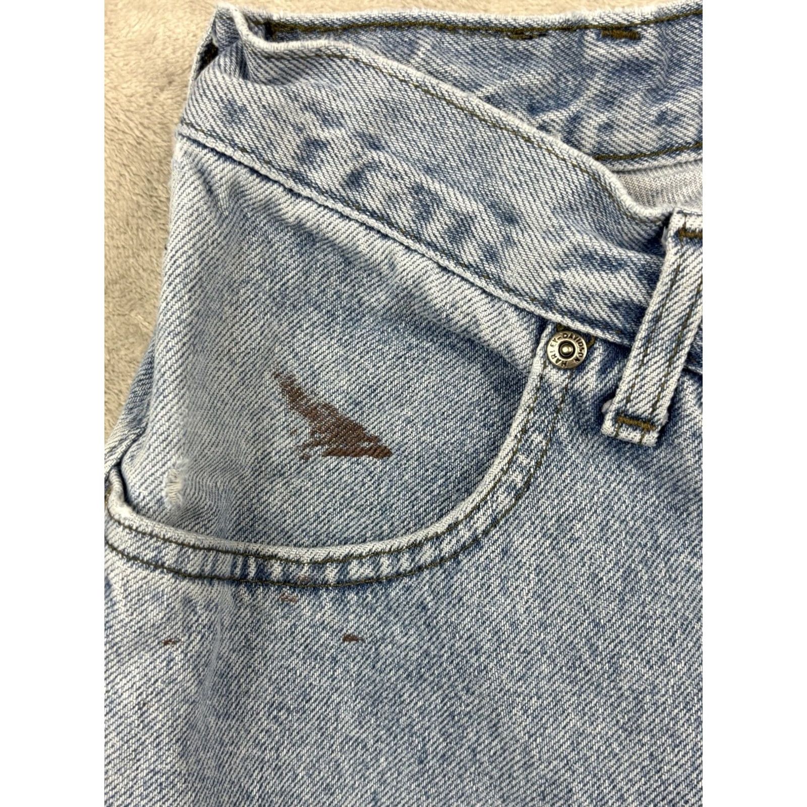 Harley Davidson Harley-Davidson Jeans Mens Relaxed Fit Straight Leg Light Wash Denim Size 36x32 Size US 36 / EU 52 - 7 Thumbnail