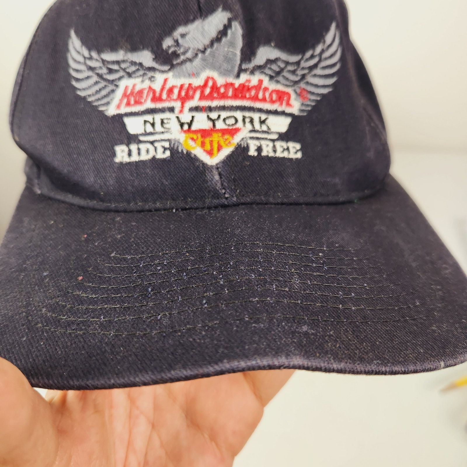 Harley Davidson Harley Davidson New York Hat Motorcycle Snap Back Ride Free Size ONE SIZE - 2 Thumbnail