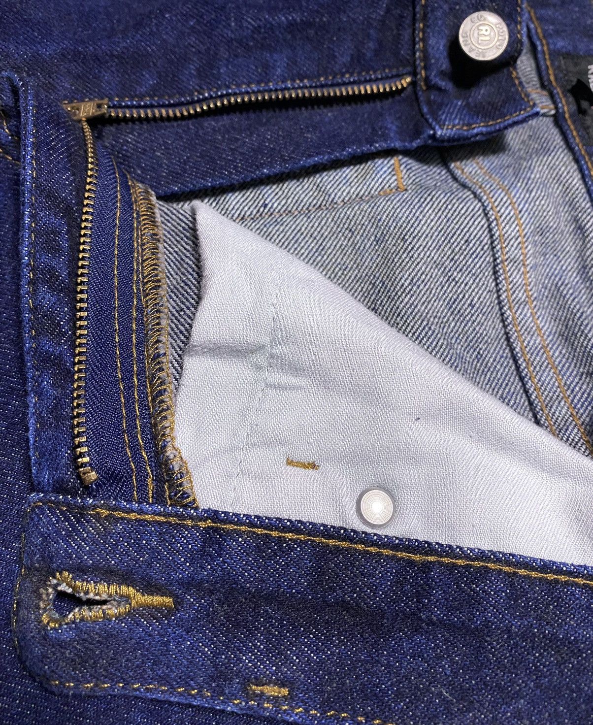 Polo Ralph Lauren Polo Jeans Co. Ralph Lauren Navy Thick Flared Jeans Denim Size 28" / US 6 / IT 42 - 16 Thumbnail