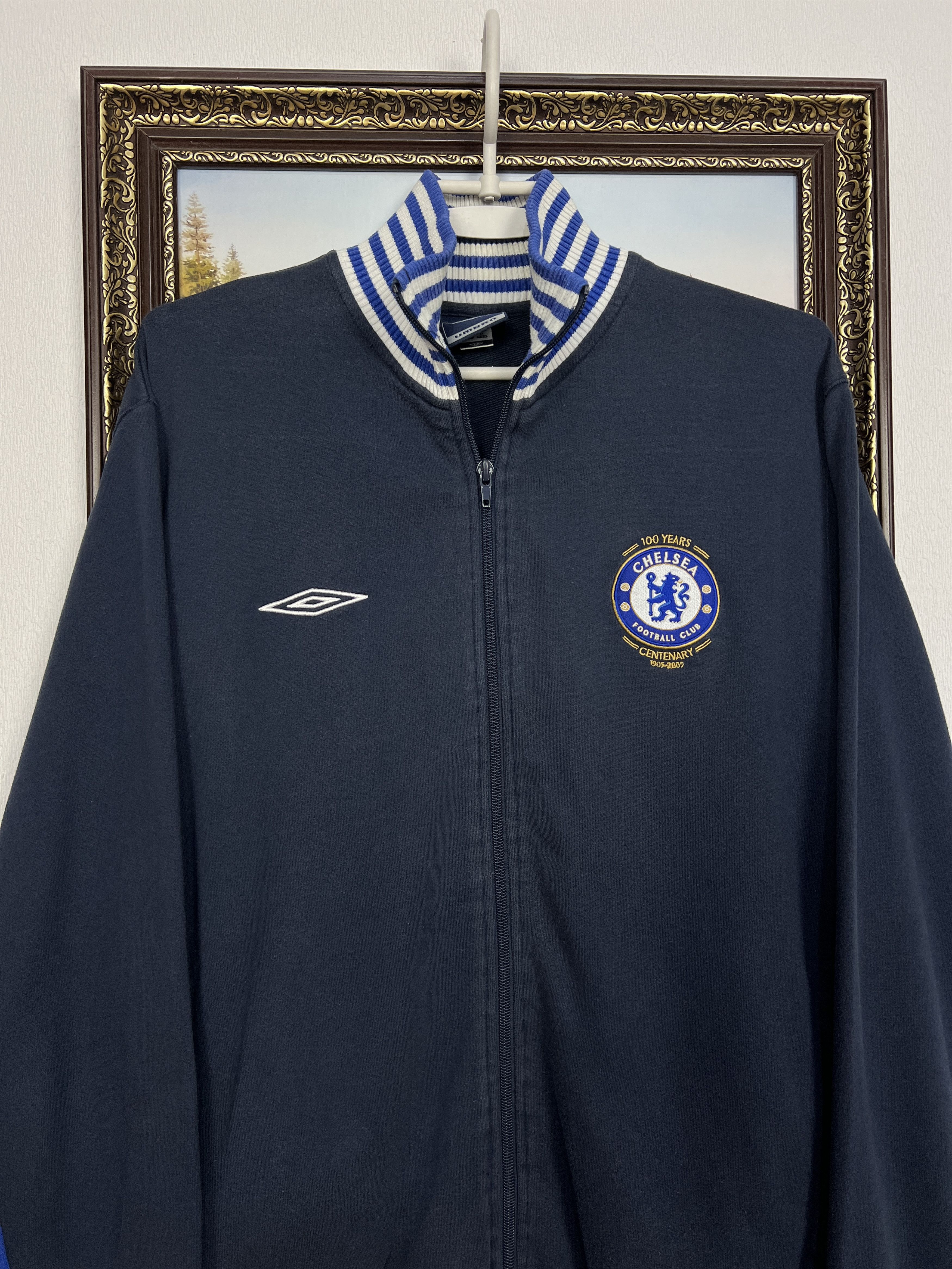 Umbro Vintage 2000's Chelsea Football Jacket Soccer Track Top Size US M / EU 48-50 / 2 - 2 Thumbnail