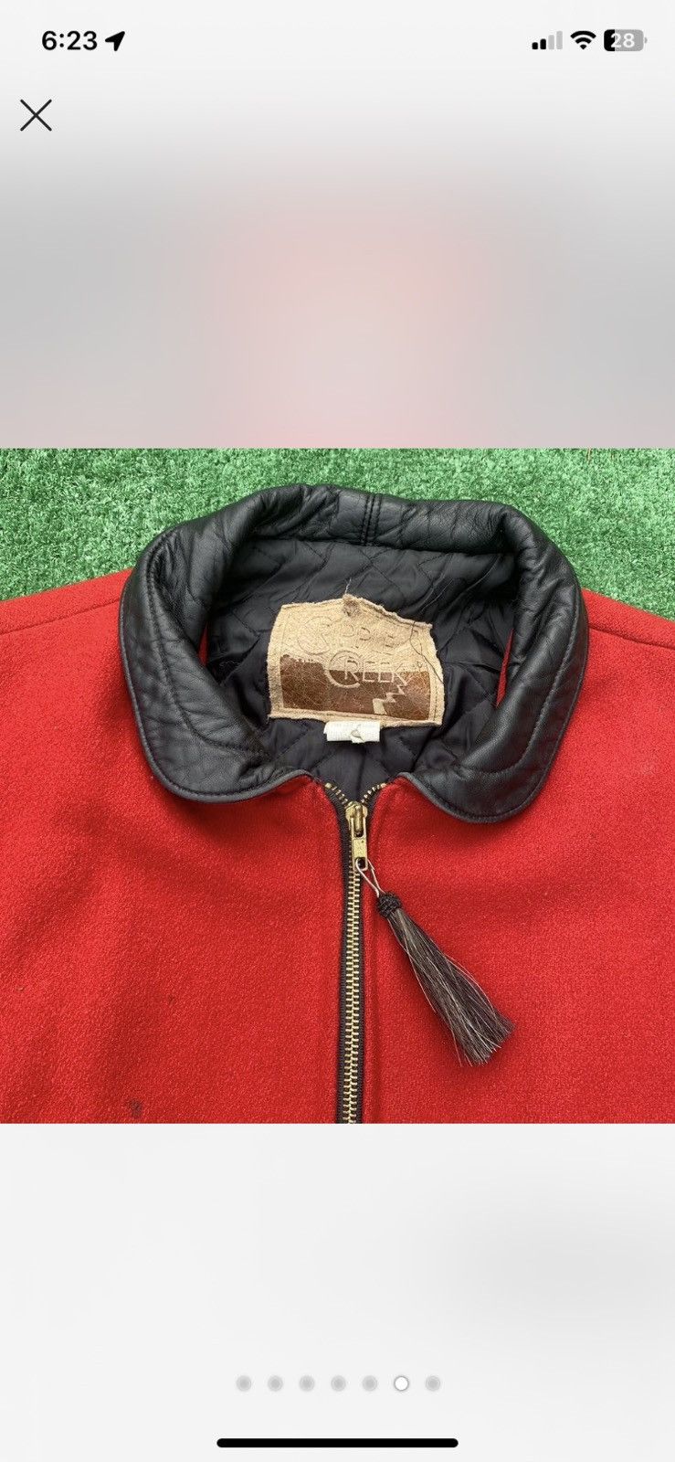 Tony Lama × Vintage 80s or 90s Professional Bull Riding Leather and Felt Jacket Size US L / EU 52-54 / 3 - 6 Thumbnail