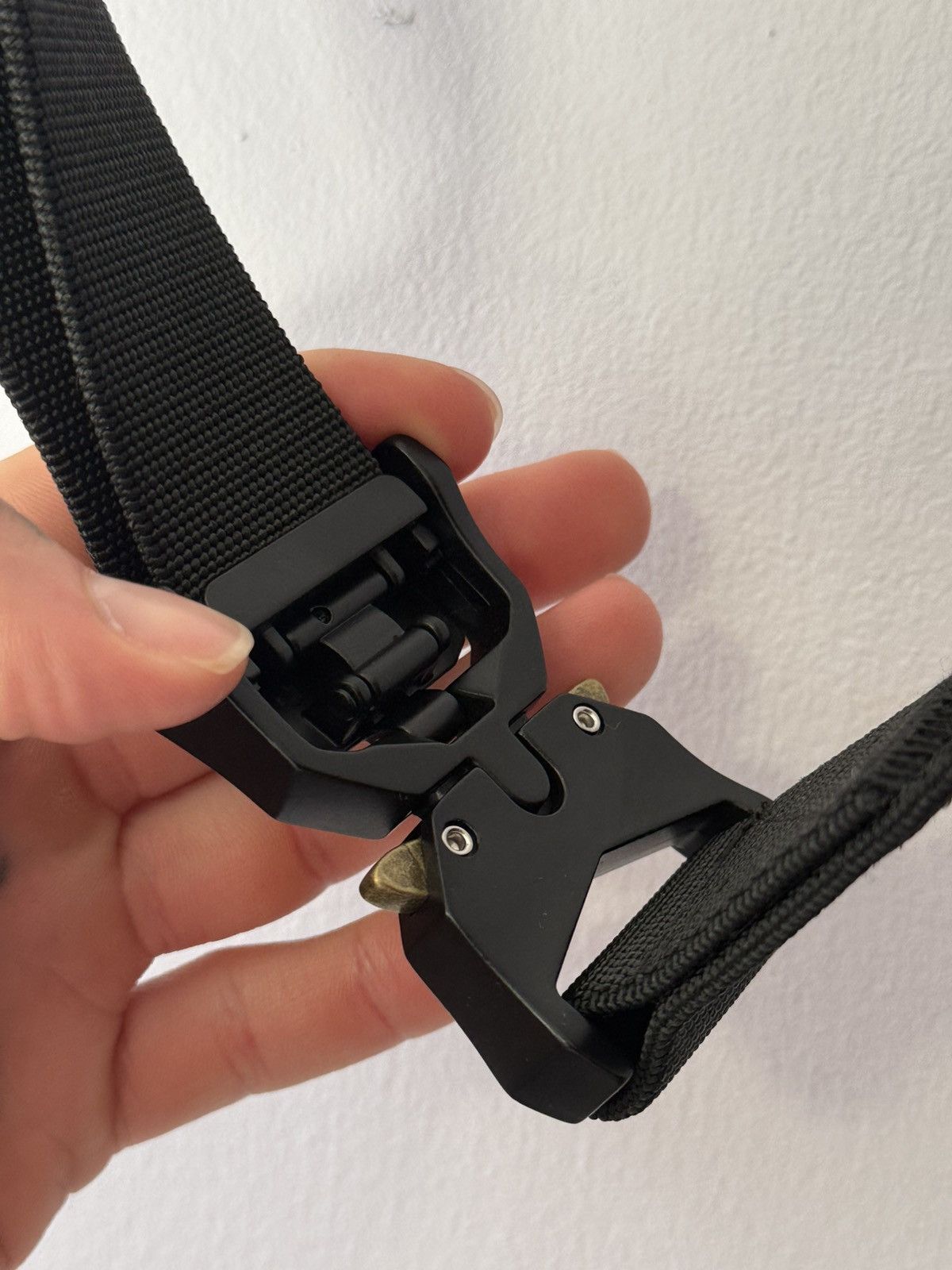 Japanese Brand Japan Tactical Belt Rare Black Gun-Metal Size ONE SIZE - 3 Thumbnail