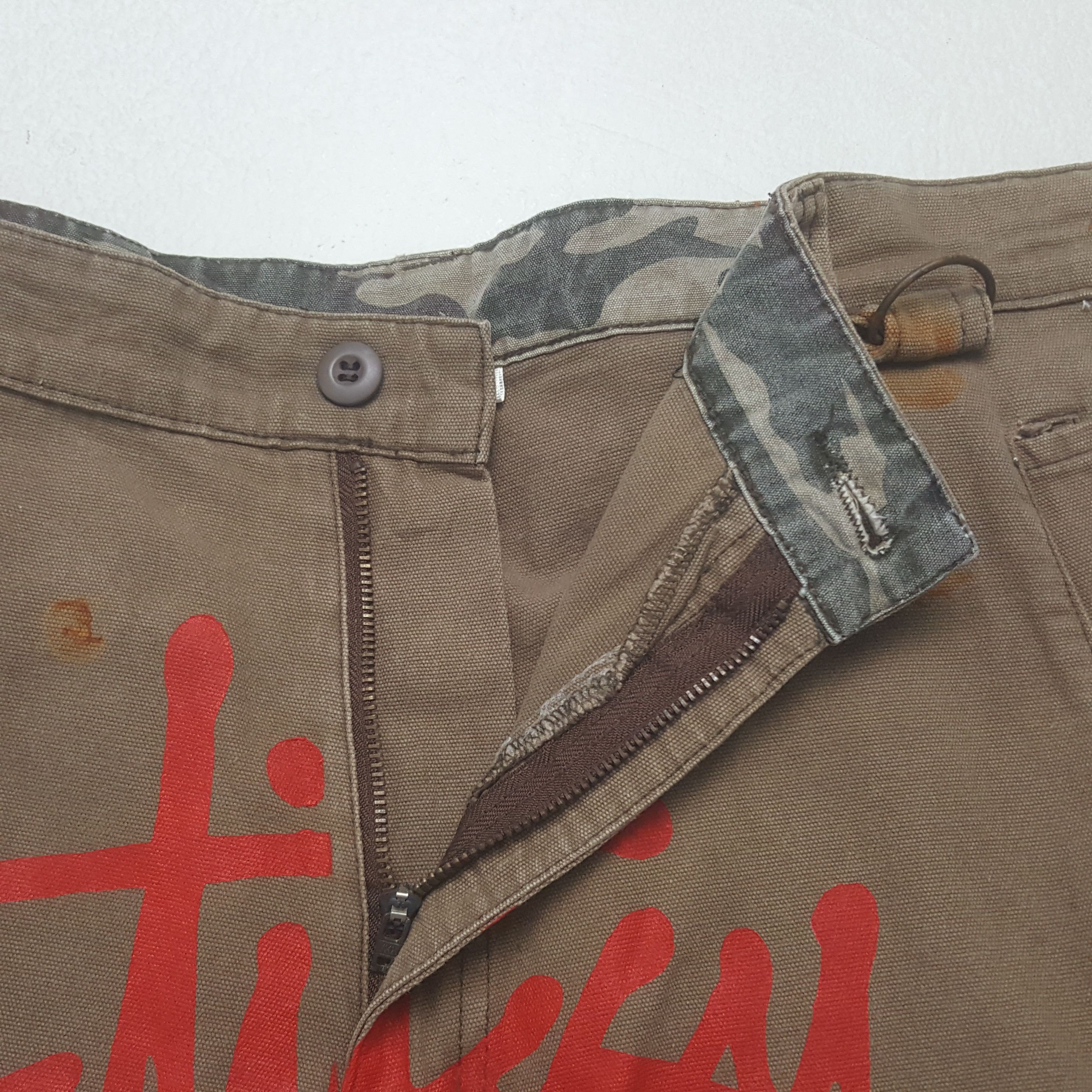 Stussy Vintage Stussy Streetwear Style Cargo Baggy Pants Size US 35 - 7 Thumbnail