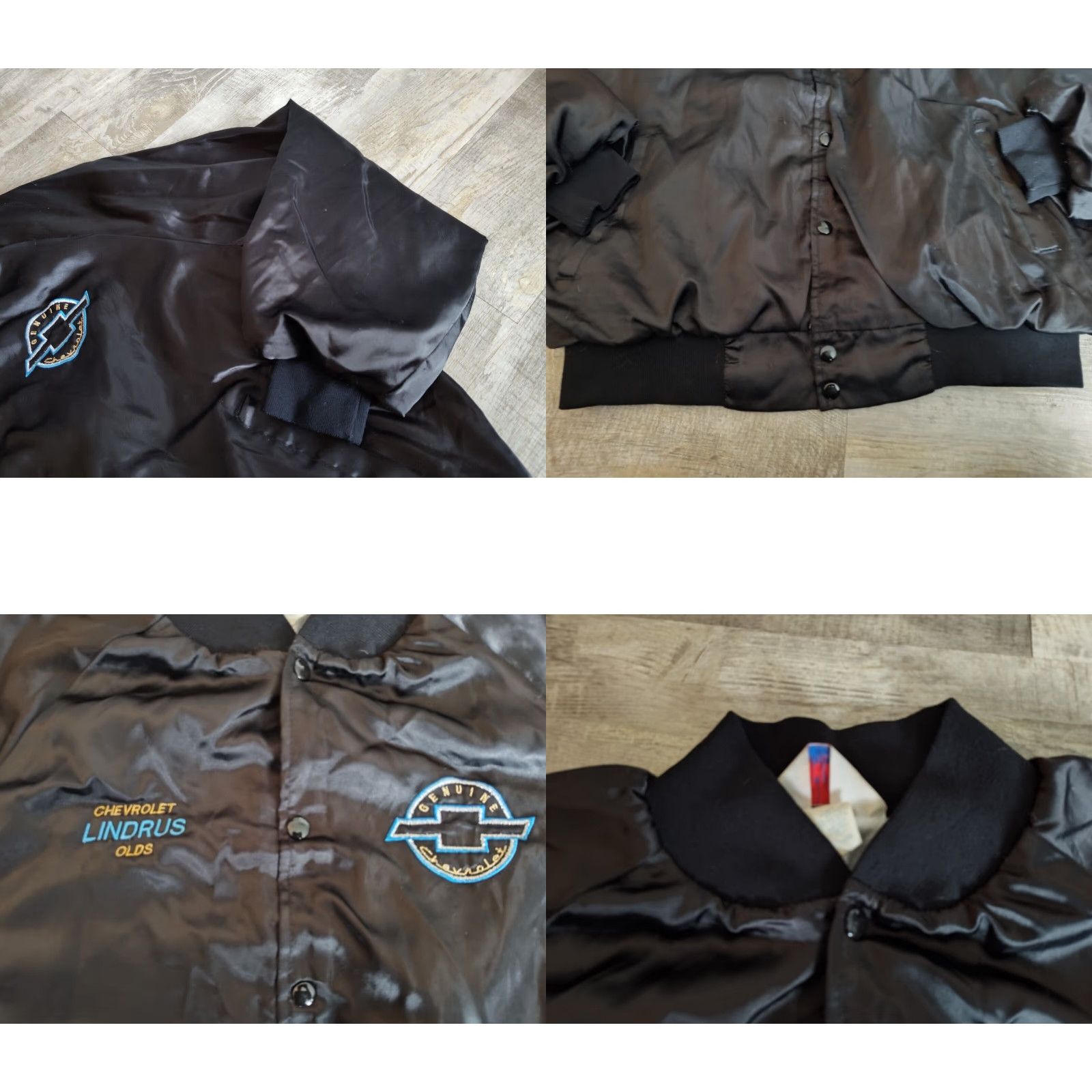 Vintage VINTAGE Westark Chevy Cars Satin Bomber Jacket Men 2XL Black Embroidered 90s USA Size US XXL / EU 58 / 5 - 8 Thumbnail