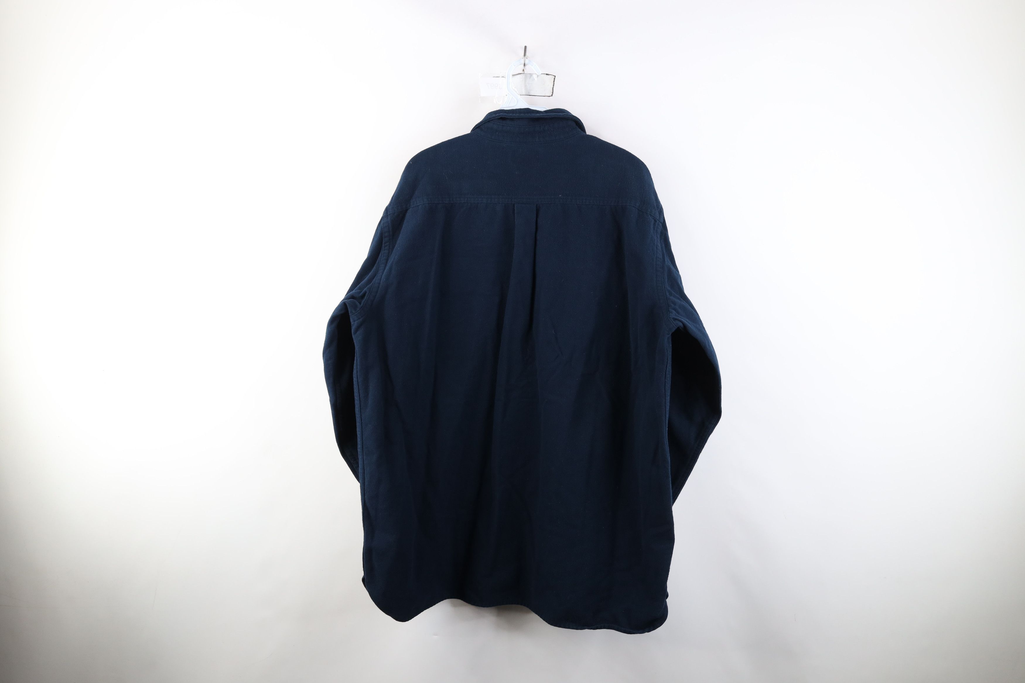 L.L. Bean Vintage 90s LL Bean Heavyweight Chamois Cloth Button Shirt Size US XL / EU 56 / 4 - 8 Thumbnail