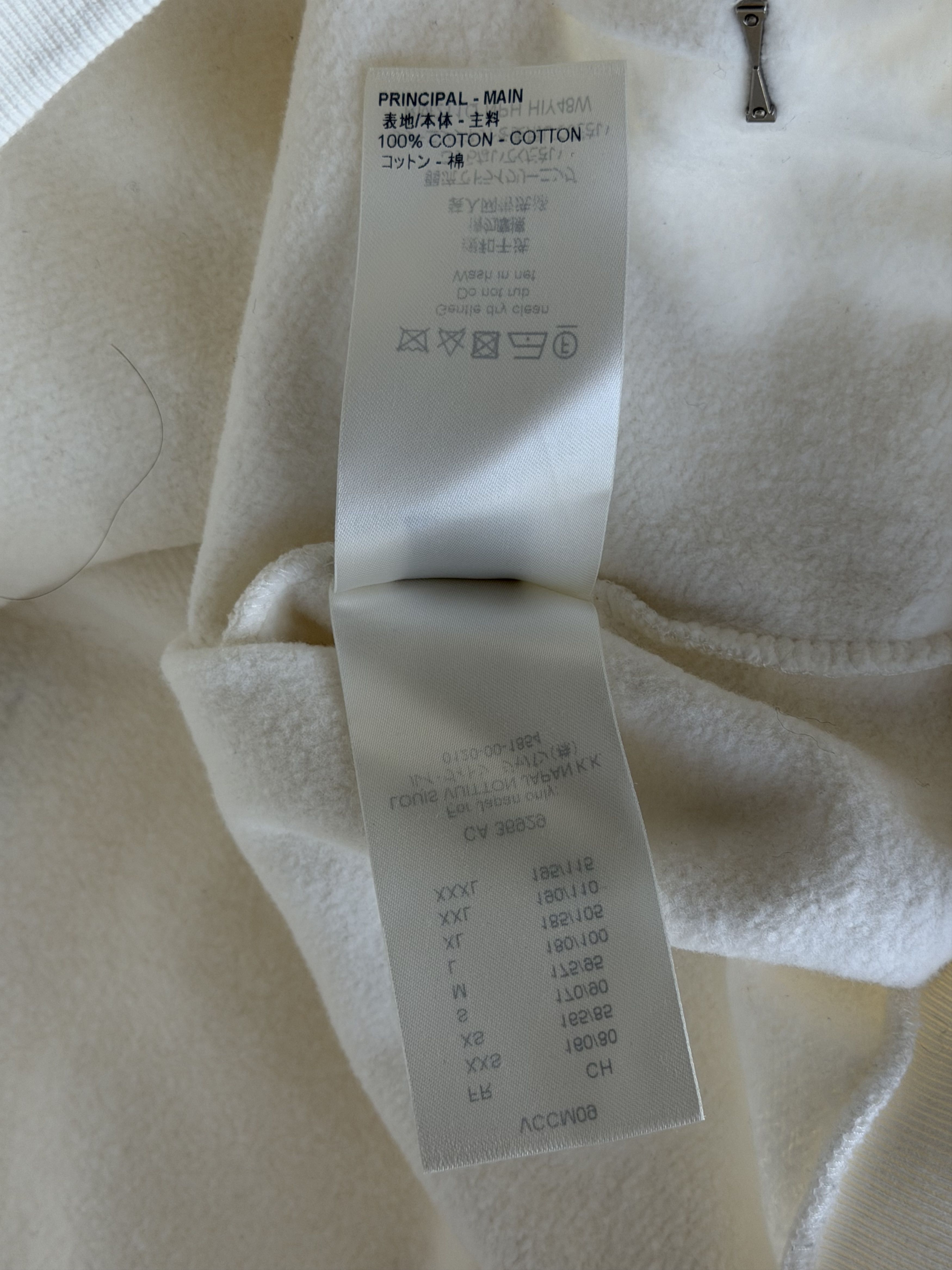 Louis Vuitton Louis Vuitton White Staples Hoodie Size US L / EU 52-54 / 3 - 5 Thumbnail