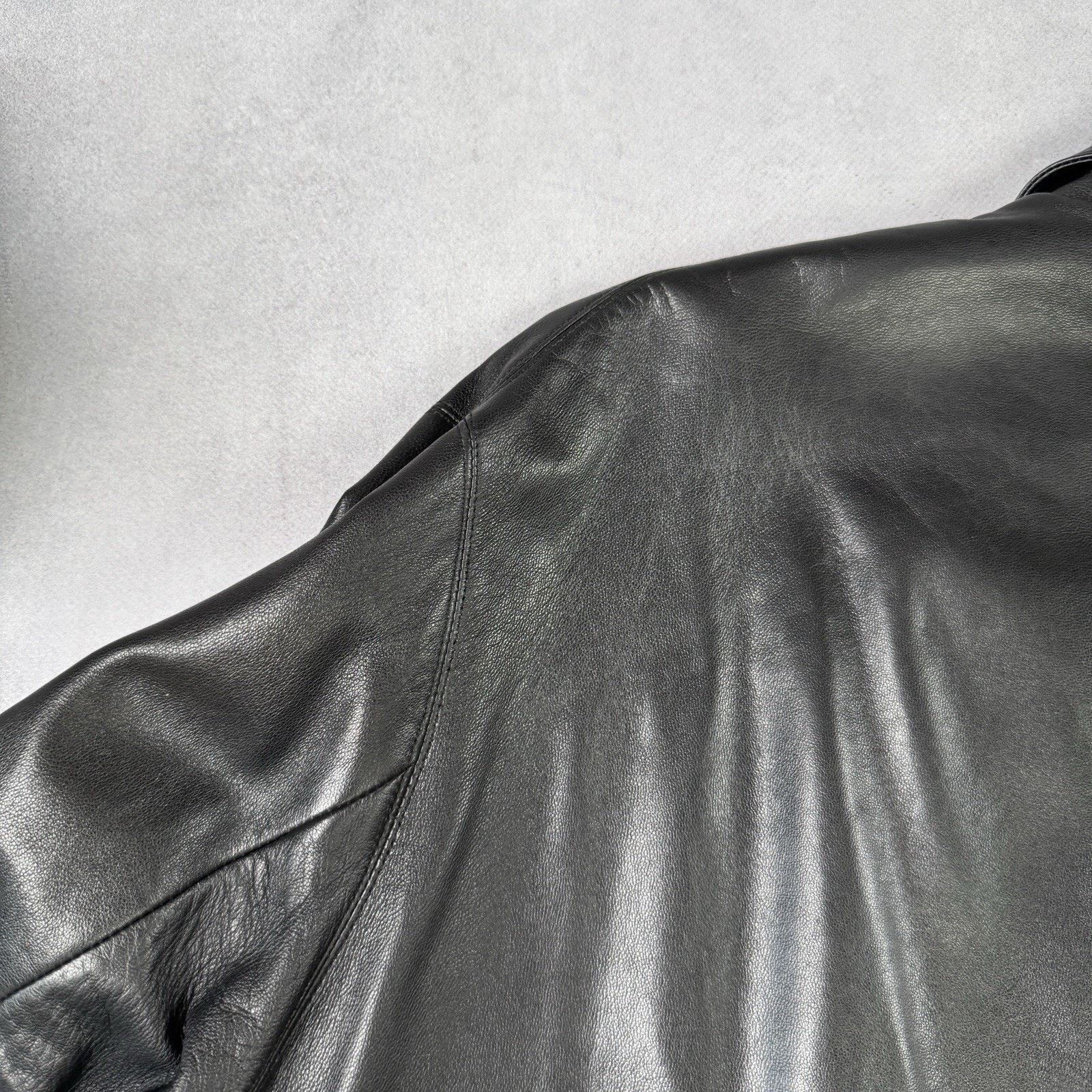 Hugo Boss Vintage Hugo Boss Leather Jacket Men Size 56 Black Size US XL / EU 56 / 4 - 14 Thumbnail