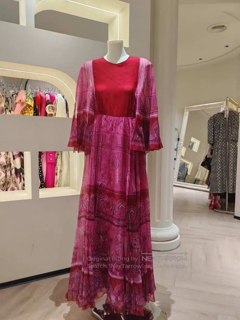 Valentino Red patchwork dress dress
