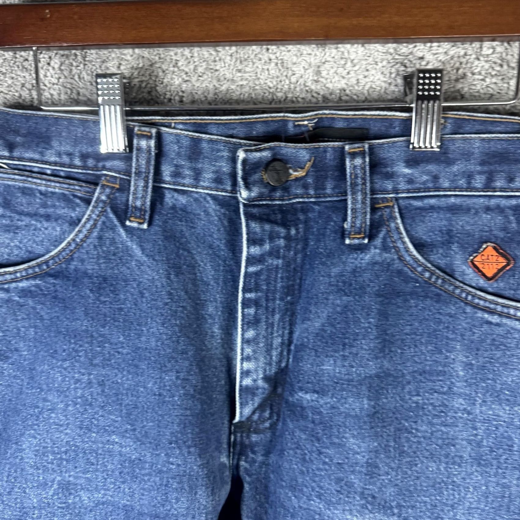 Wrangler Wrangler FR Jeans Mens 31x30 Blue Flame Resistant Straight Denim PBR Workwear Size US 31 - 4 Thumbnail