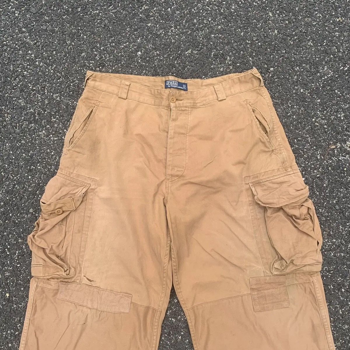 Polo Ralph Lauren Polo By Ralph Lauren Utility Faded Big Pocket Baggy Pants Size US 38 / EU 54 - 2 Thumbnail