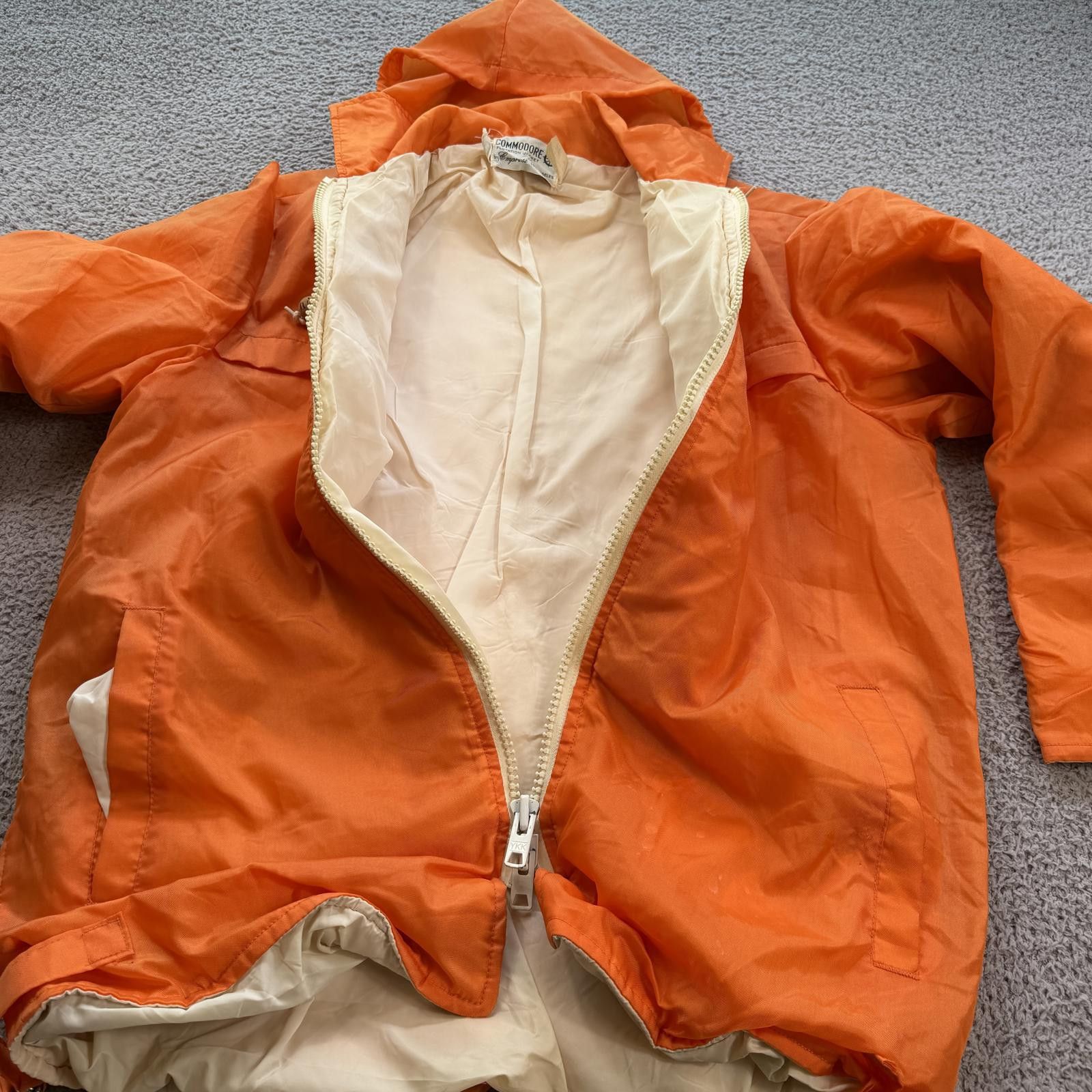 Other Vintage Commodore Flotation Jacket Orange Hooded Nylon Size US M / EU 48-50 / 2 - 5 Thumbnail
