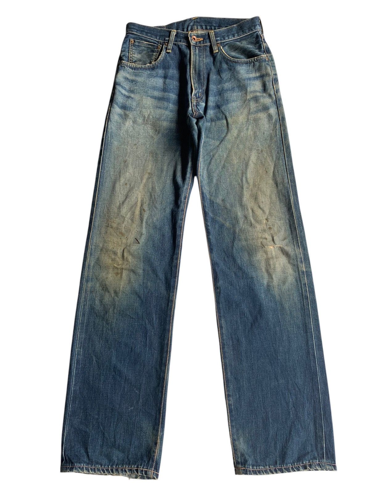 Edwin × Kapital × Vintage VINTAGE EDWIN 505X SELVEDGE JAPANESE DISTRESSED DENIM Size US 29 - 1 Thumbnail