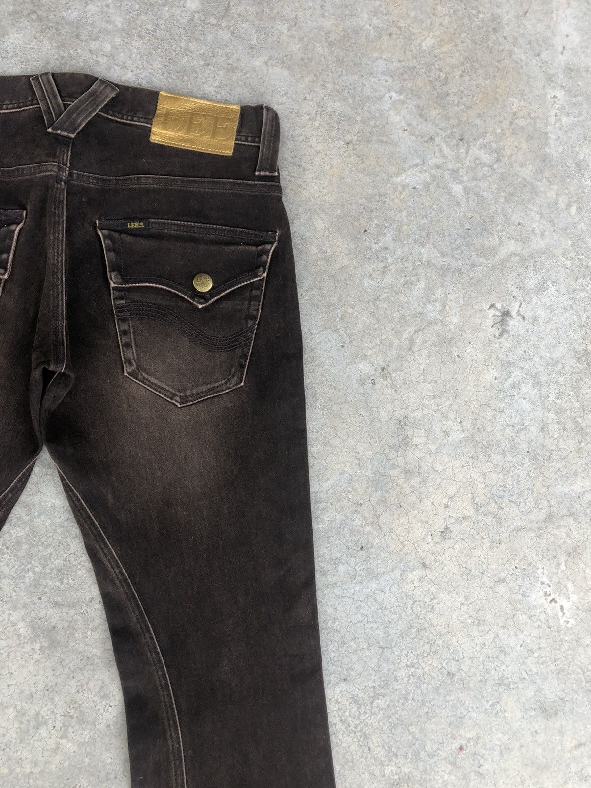 Lee Japanese Lee Flared Jeans Distressed Suede Size US 32 / EU 48 - 10 Thumbnail