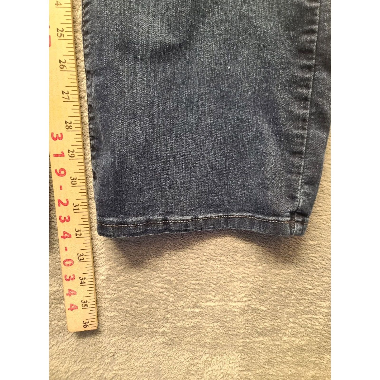 NYDJ NYDJ Womens Jeans 12 Straight Leg Boot Cut Lift Tuck Stretch Slimming Shaping Denim Blue 32" Inseam 31" Rise High Regular City USA Womens Size US 12 / IT 42 - 7 Thumbnail