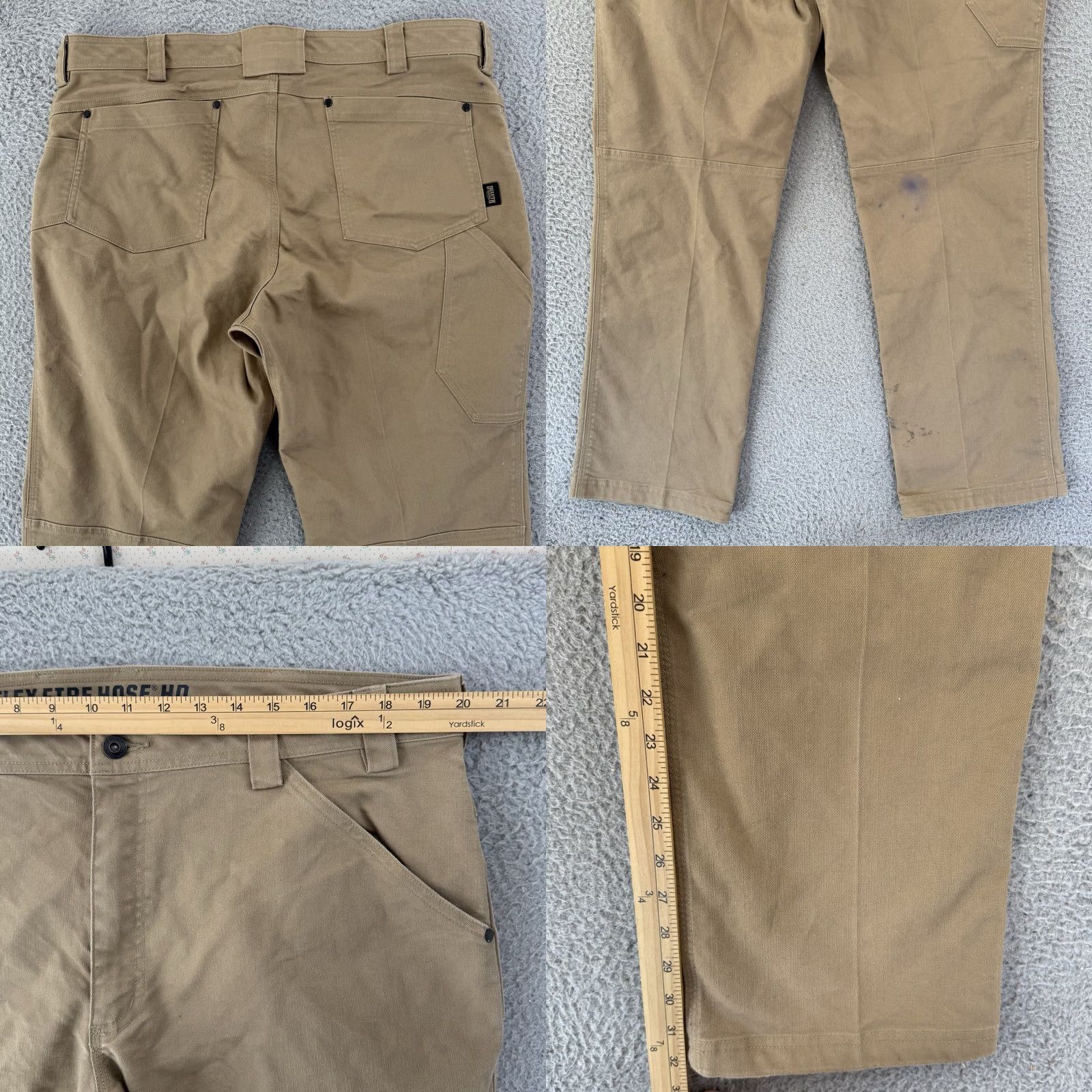 Duluth Trading Company Duluth Trading Co Pants Mens 40x32 Brown Flex Fire Hose HD Standard Fit Stretch Carpenter Casual Workwear Size US 40 / EU 56 - 8 Thumbnail