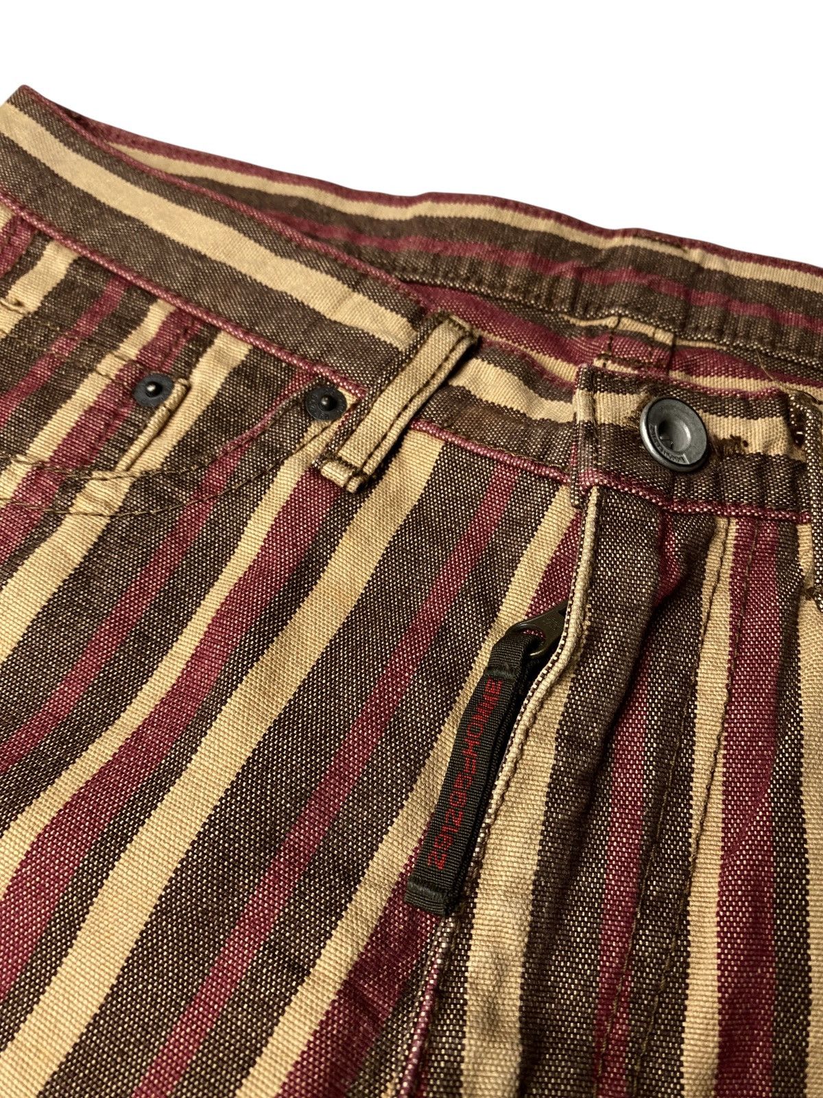 If Six Was Nine 2000's 291295 Homme Tuxedo Pinstripe Flared Pants Size US 28 / EU 44 - 5 Thumbnail
