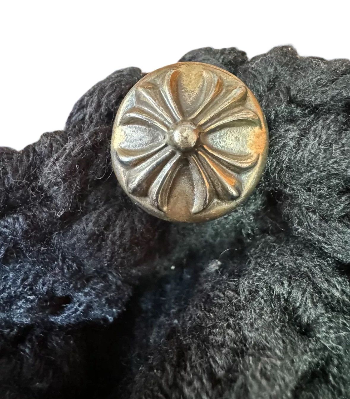 Chrome Hearts Leather cross patch cashmere beanie Size ONE SIZE - 3 Thumbnail