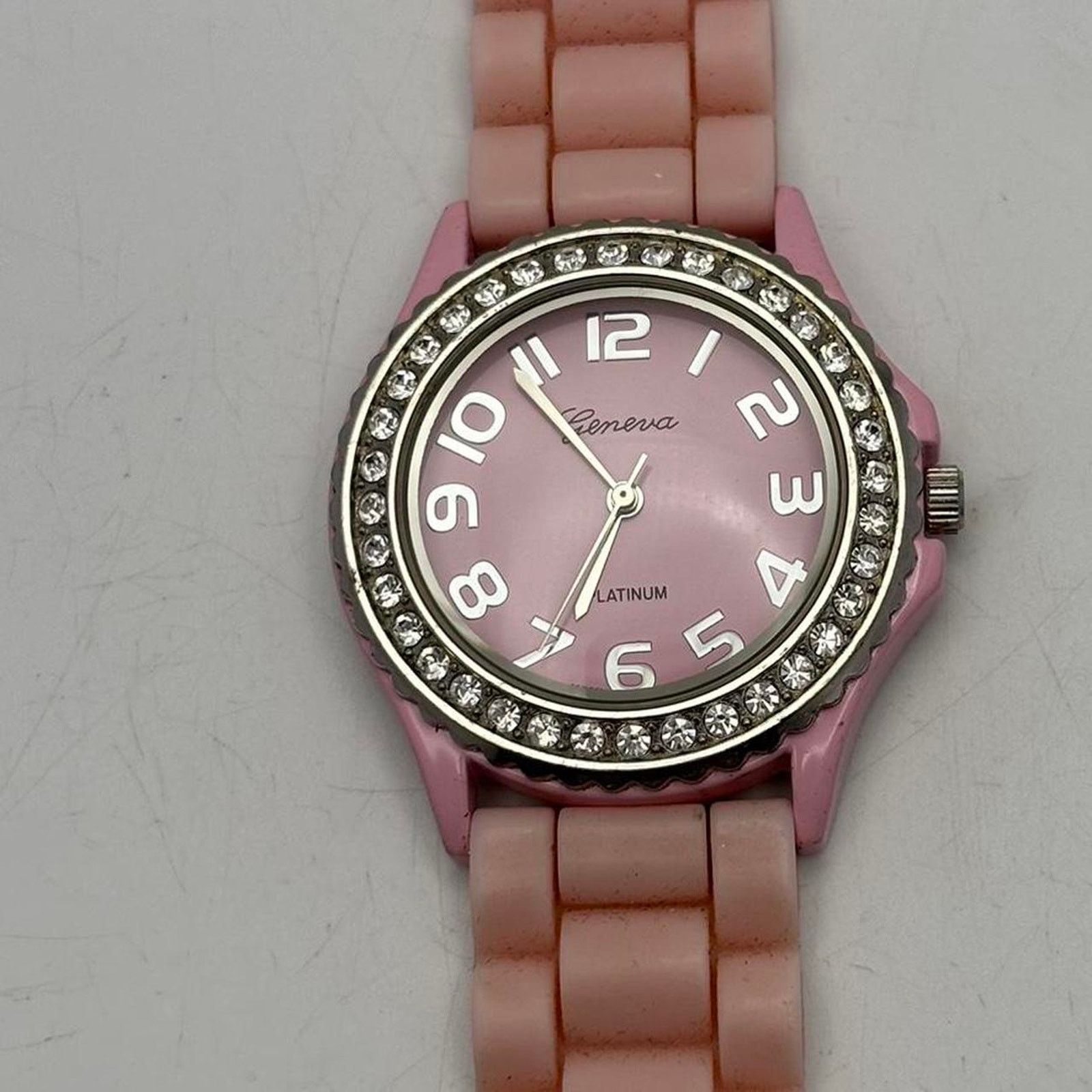 Geneva Silver & Pink Men's Watch Size ONE SIZE - 2 Thumbnail