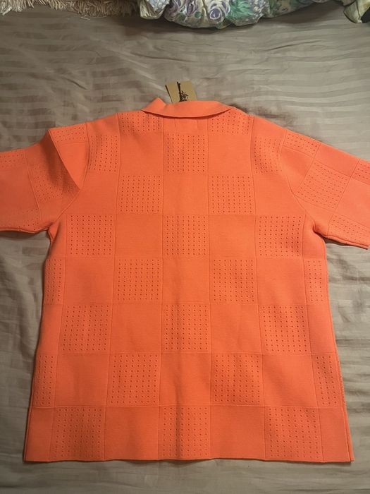 Stussy STUSSY PERFORATED Check KNIT SHIRT Grailed