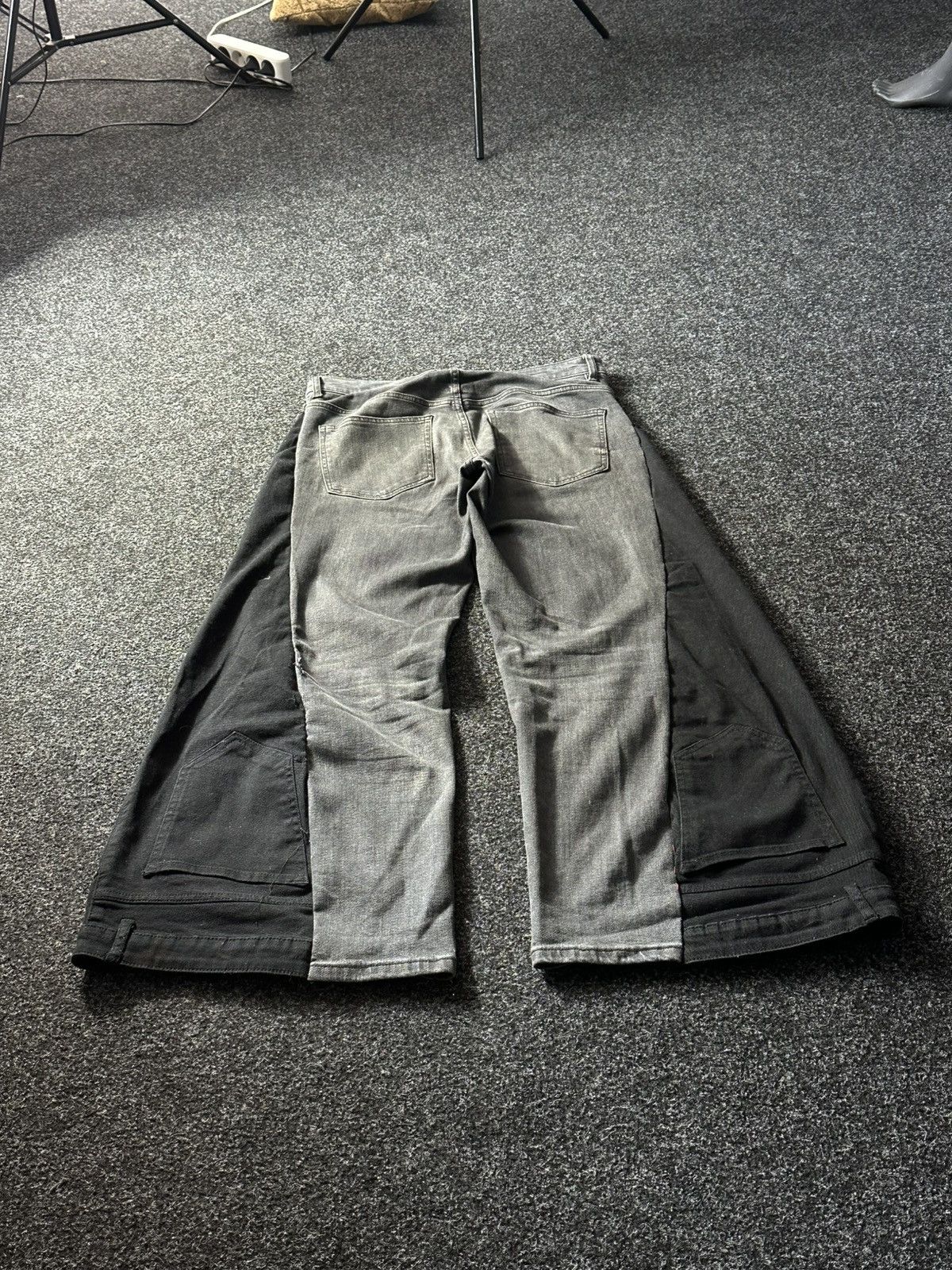 If Six Was Nine 🚨GRAIL CUSTOM DENIM JEANS 2in1 ULTRA BAGGY Y2K JAPANESE STYL Size US 34 / EU 50 - 11 Thumbnail