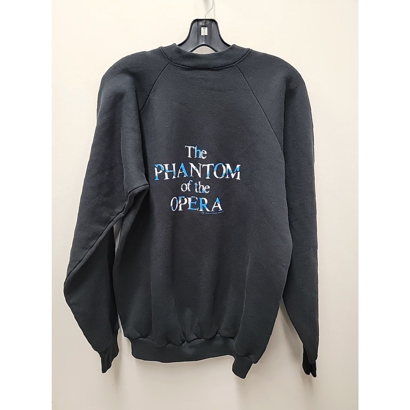 Fruit Of The Loom VINTAGE Fruit of the Loom Sweatshirt Mens XL Black Graphic Print Crew Neck Long Sleeve Pullover 23 Chest 29 Length Size US L / EU 52-54 / 3 - 6 Thumbnail