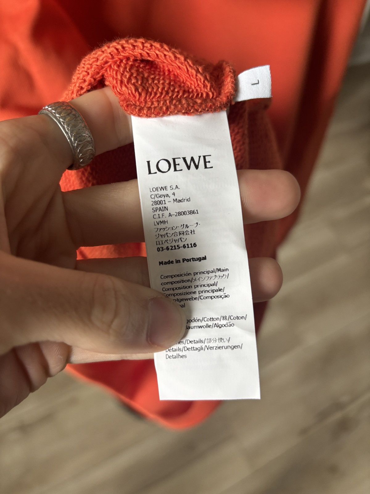 Loewe LOEWE | BIG WRITTEN LOGO HOODIE Size US L / EU 52-54 / 3 - 9 Thumbnail