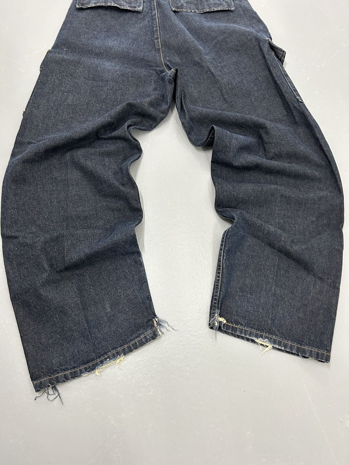 Carhartt × Levi's × Vintage CRAZY VINTAGE 90’s LEVIS JNCO STYLE CARGO BAGGY JEANS Y2k Size US 34 / EU 50 - 9 Thumbnail