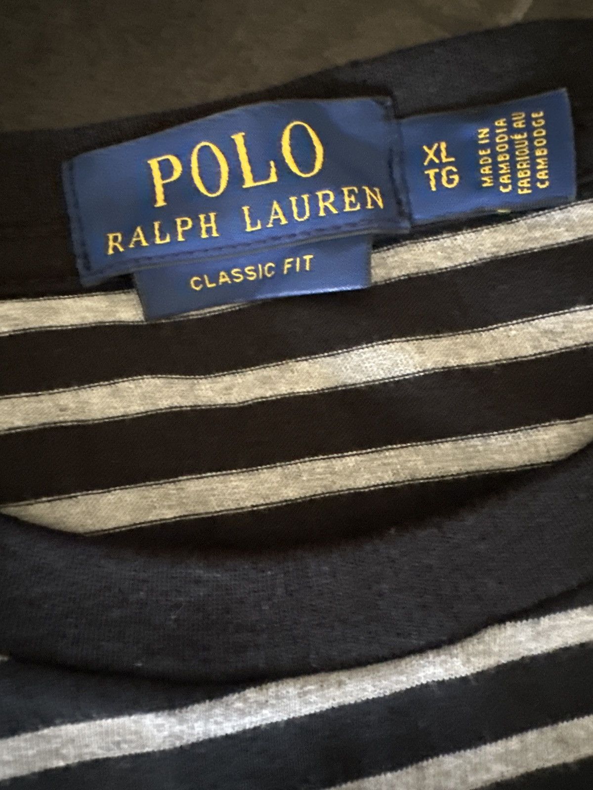 Polo Ralph Lauren Polo Ralph Lauren Classic Fit Striped T-shirt Size US XL / EU 56 / 4 - 3 Thumbnail