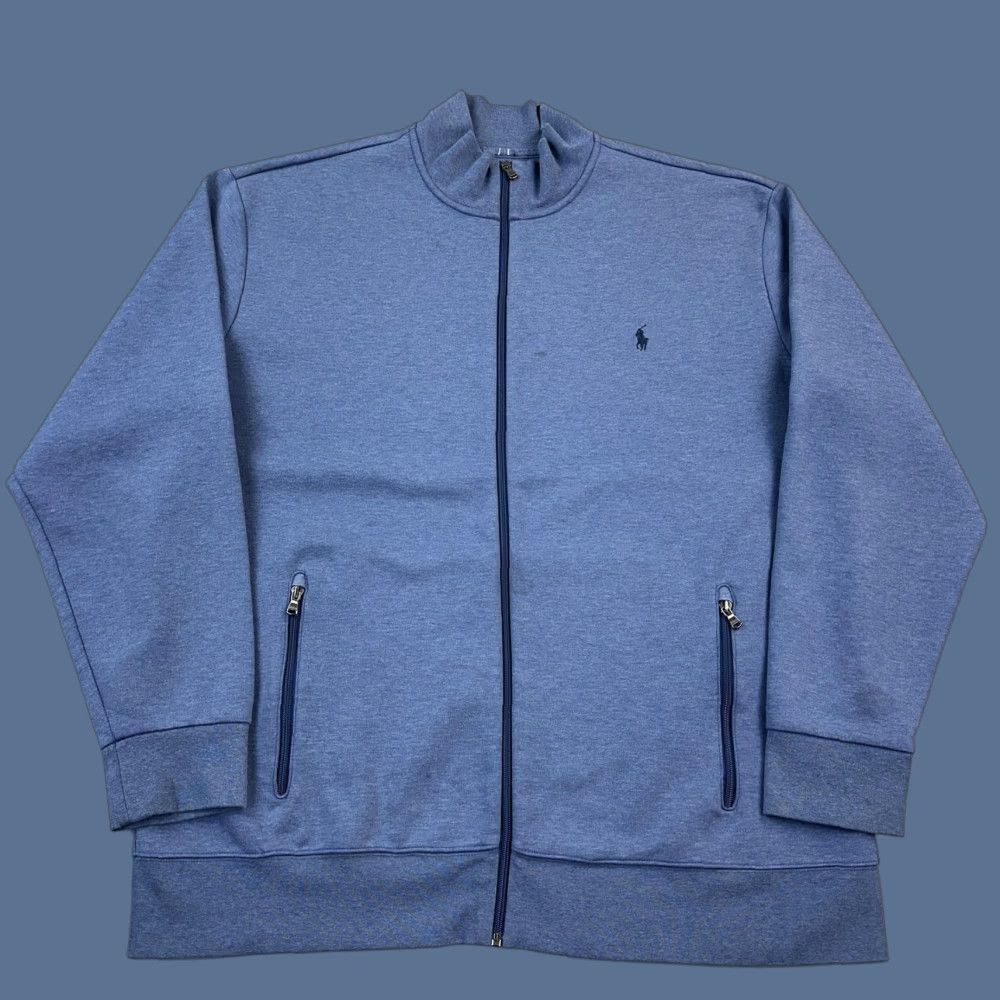Polo Ralph Lauren Polo Ralph Lauren Full Zip Jacket Mens 2XLT Blue Mock Neck Performance Pullover Jacket Size US XXL / EU 58 / 5 - 1 Thumbnail