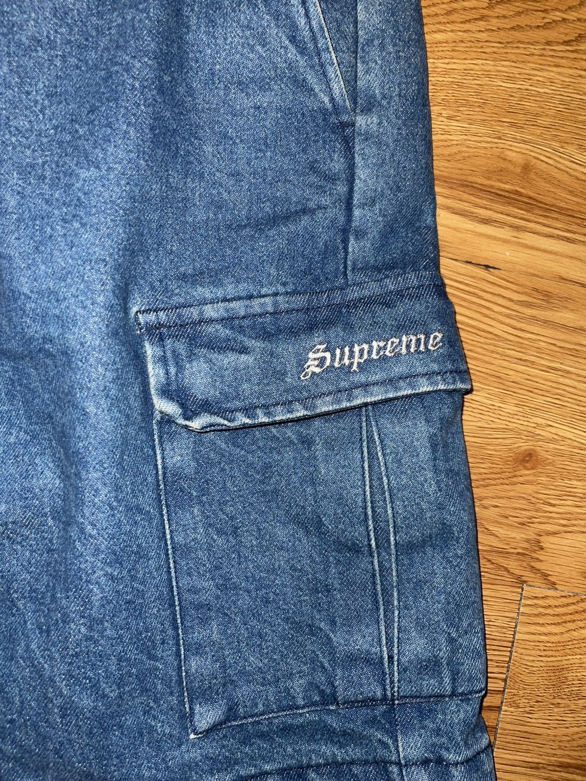 Supreme Supreme Cargo Work Short Denim SS22 Size 32 Size US 32 / EU 48 - 2 Thumbnail
