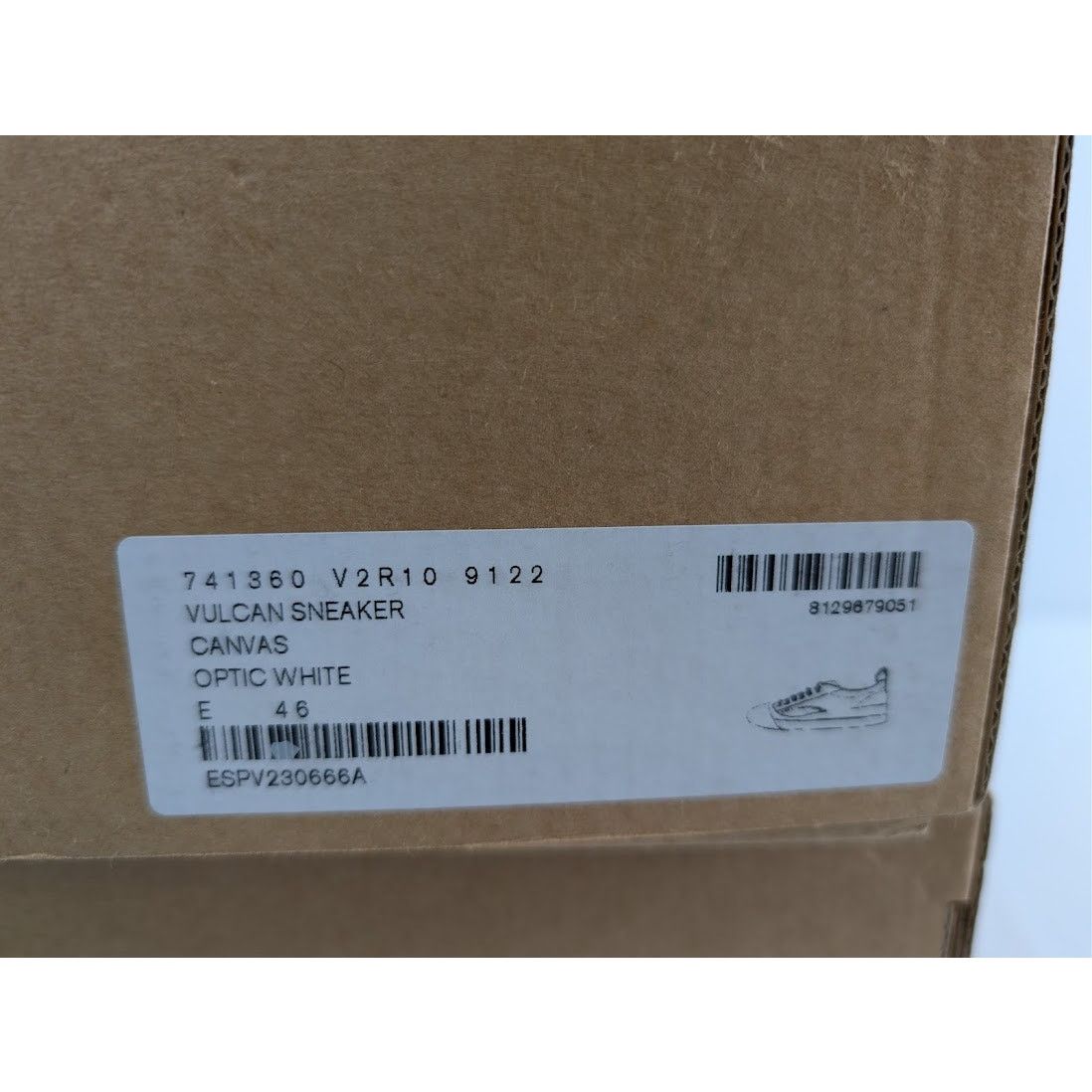 Bottega Veneta o1rshd1 Canvas Vulcan Low Top Sneakers in Optic White Size US 13 / EU 46 - 22 Thumbnail