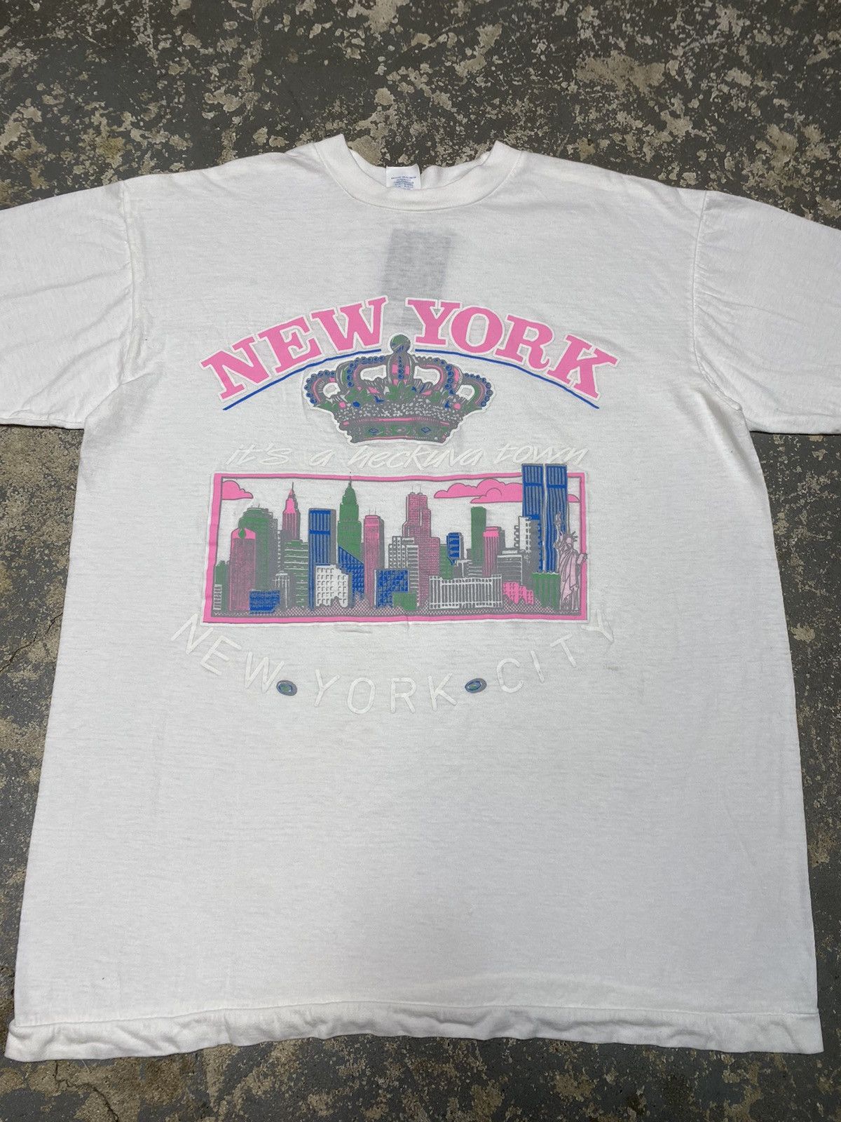 Japanese Brand × Vintage Vintage NYC New York City Tourist 90s New Old Stock Tshirt Size US L / EU 52-54 / 3 - 8 Thumbnail