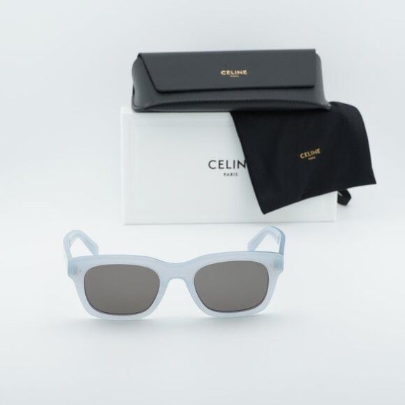 Celine Celine CL40232I 20A Sunglasses Glossy Grey Rectangle Frame Size ONE SIZE - 10 Thumbnail