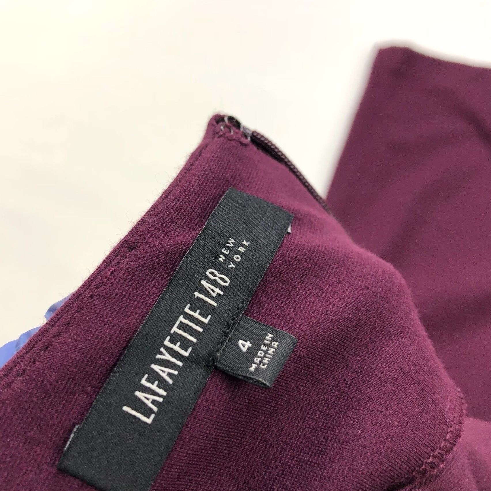 Vintage Lafayette 148 Pencil Dress Size 4 Women Full Length Dress Wine Purple Size S / US 4 / IT 40 - 6 Thumbnail