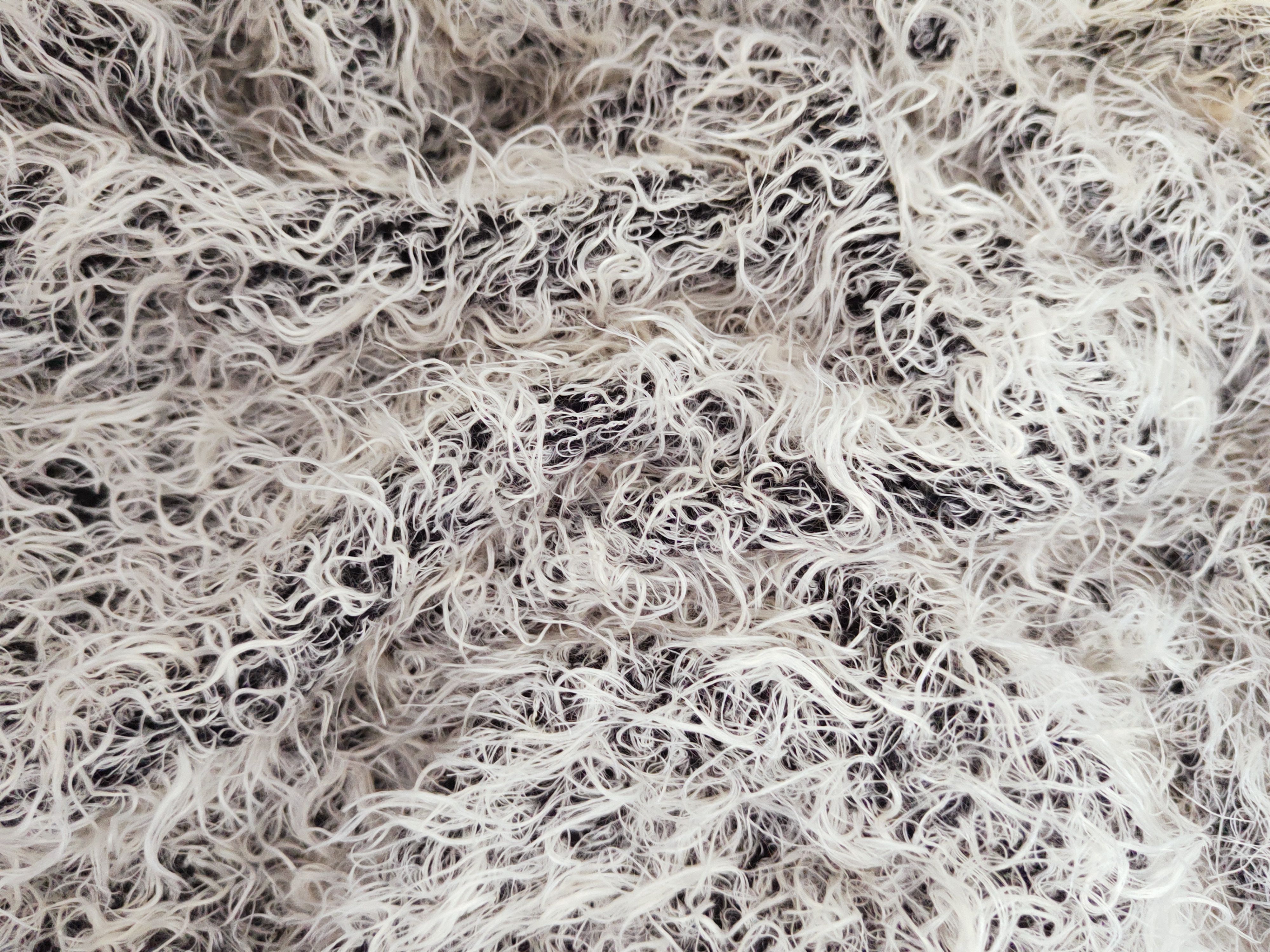 Japanese Brand × Vintage Art Design by Emoda Black White Fur Mohair Knitwear Size L / US 10 / IT 46 - 10 Thumbnail