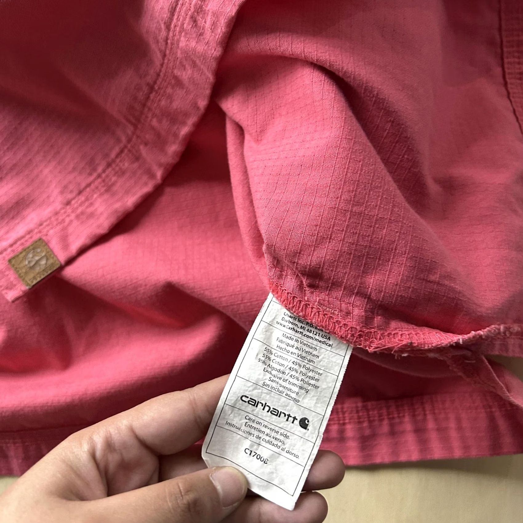 Carhartt Carhartt Scrub Top Womens XL Pink V-Neck Tunic Short Sleeve Nursing Workwear T-Shirt Size XL / US 12-14 / IT 48-50 - 3 Thumbnail