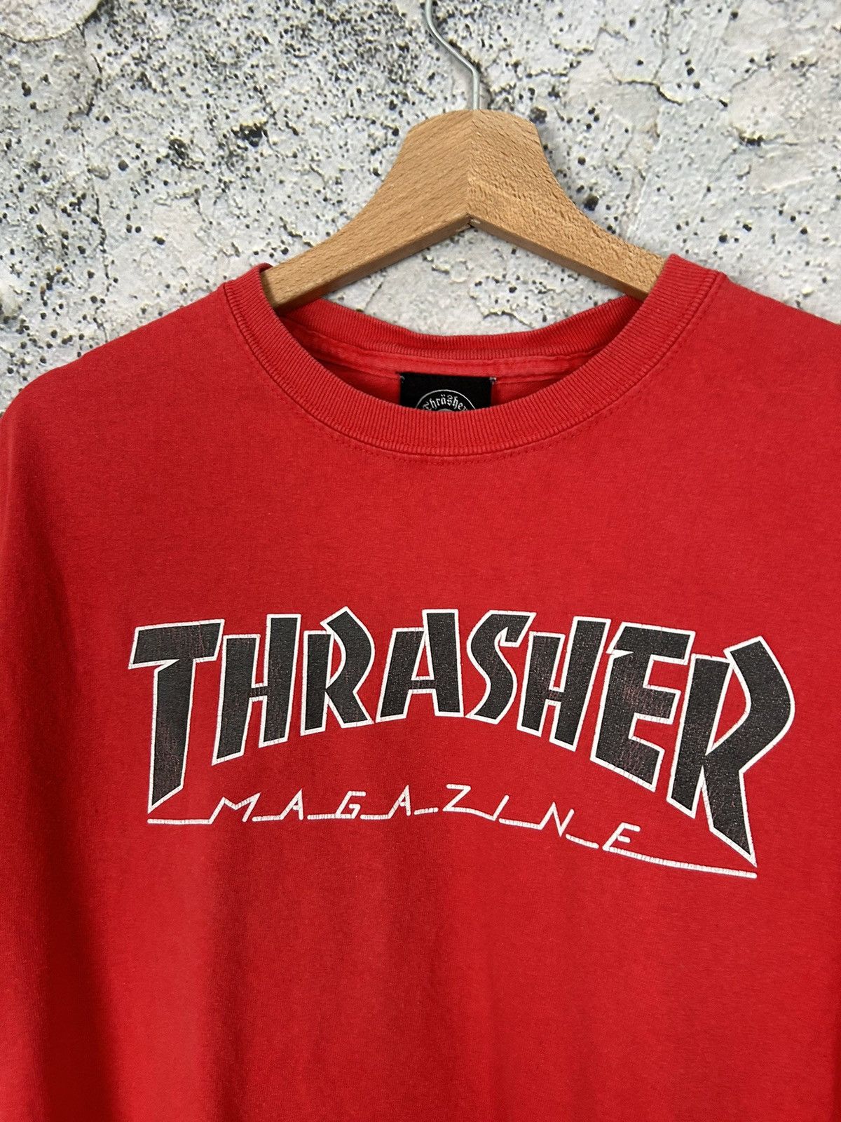 Thrasher Thrasher Skateboards Magazine Logo Tee Red Hype Skategang Size US M / EU 48-50 / 2 - 3 Thumbnail