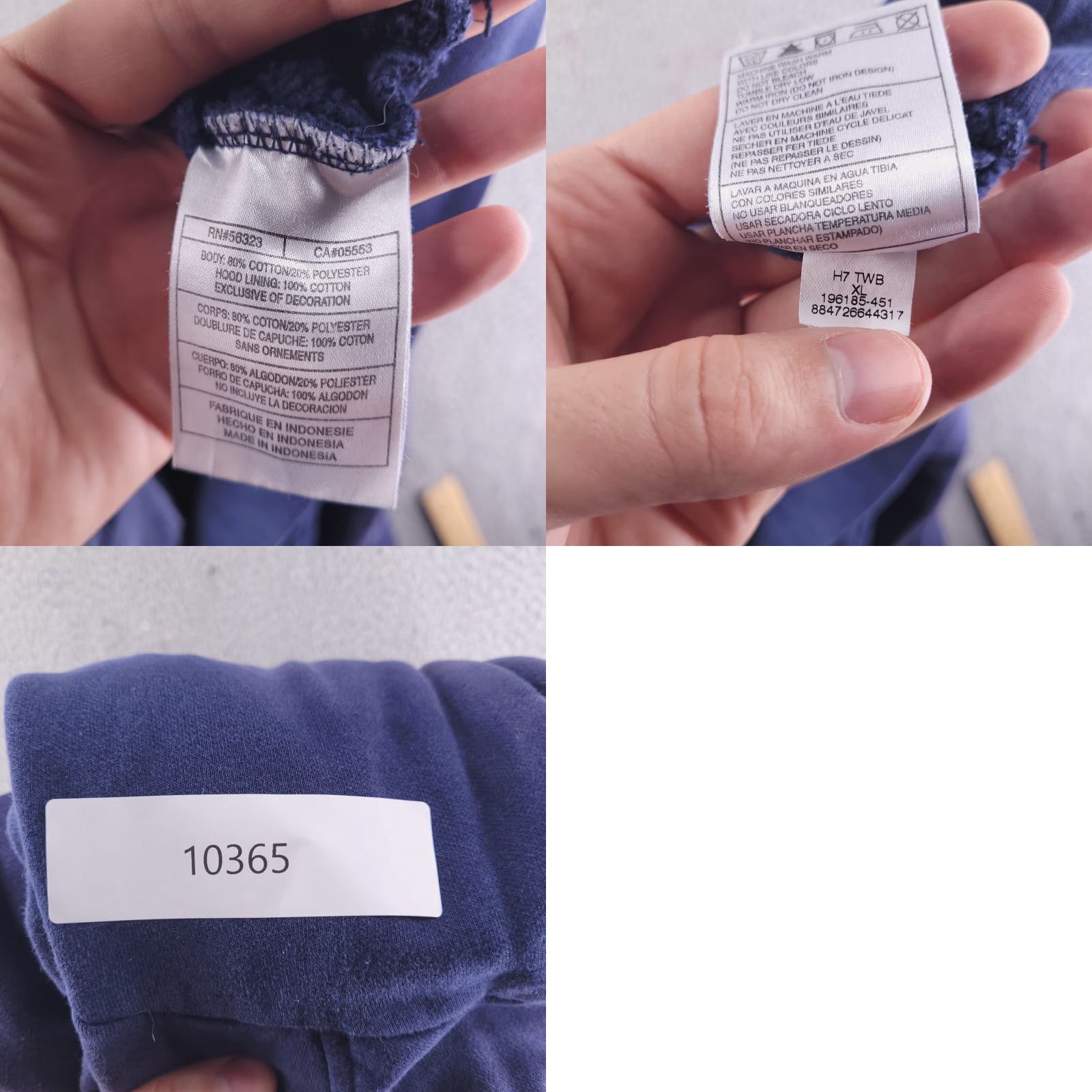 Nike Nike Hoodie Mens XL Blue Pullover Logo Sweatshirt Size US XL / EU 56 / 4 - 8 Thumbnail