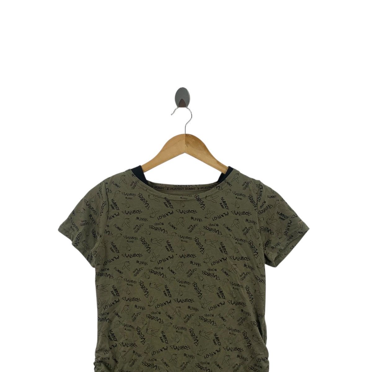 Playboy PLAYBOY BUNNY COLLECTION Over Print AOP Tee Shirt Top Size XS / US 0-2 / IT 36-38 - 2 Thumbnail