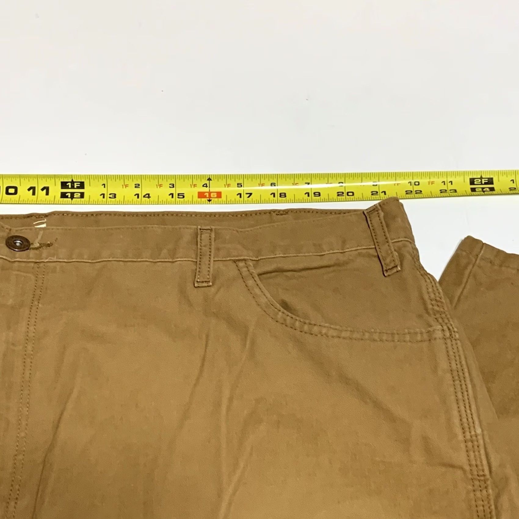 Dickies Dickies Mens Relaxed Fit Straight Leg Carpenter Jeans Brown 42x29 Mens Regular Work Pants Brown Cargo Pocket 29 In Inseam Belt Loops Logo Dickies Mens Size US 42 / EU 58 - 4 Thumbnail