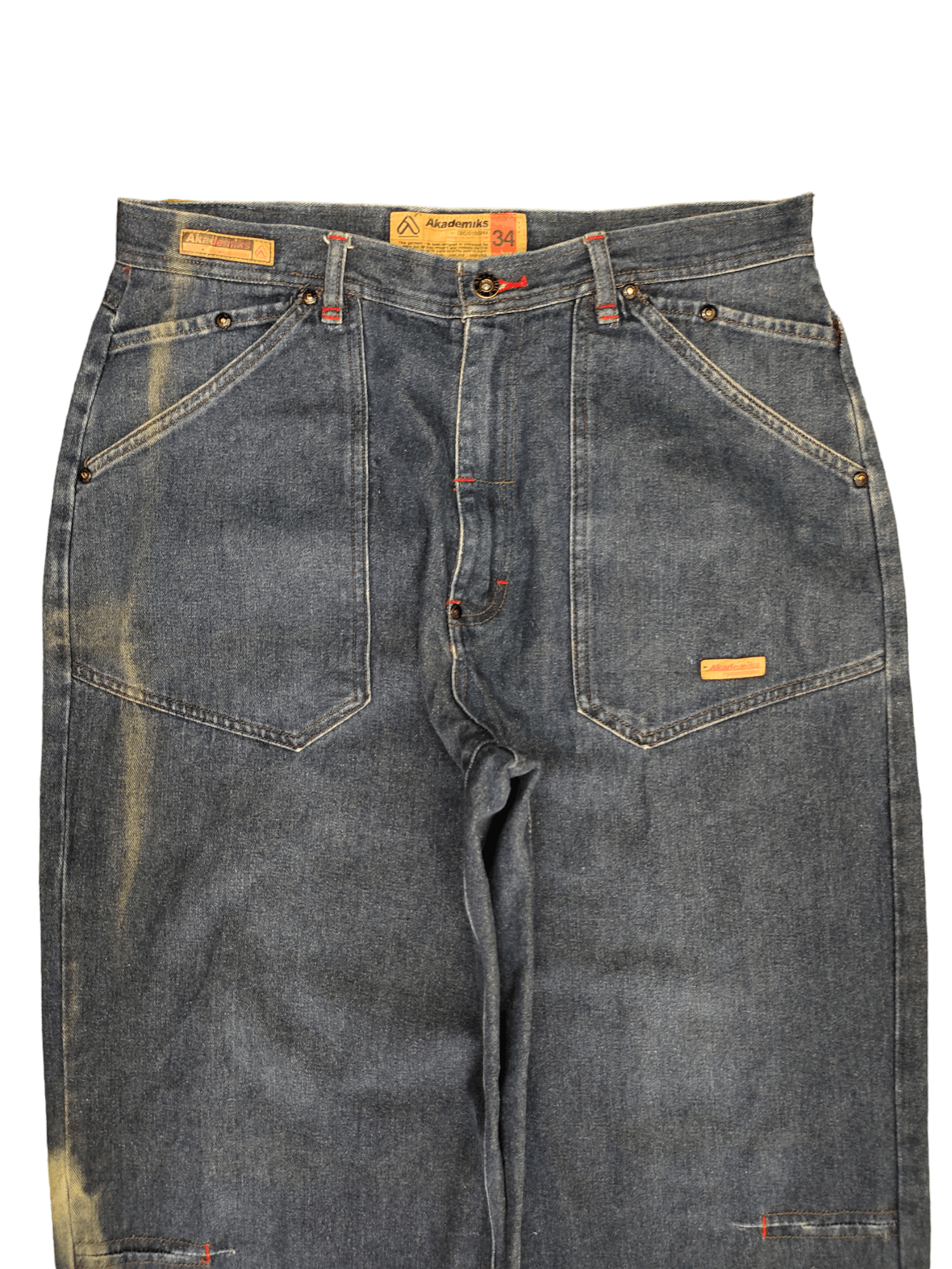 Akademiks Akademiks Distressed Color Wide Leg Denim Y2k Baggy Jean Size US 34 / EU 50 - 9 Thumbnail