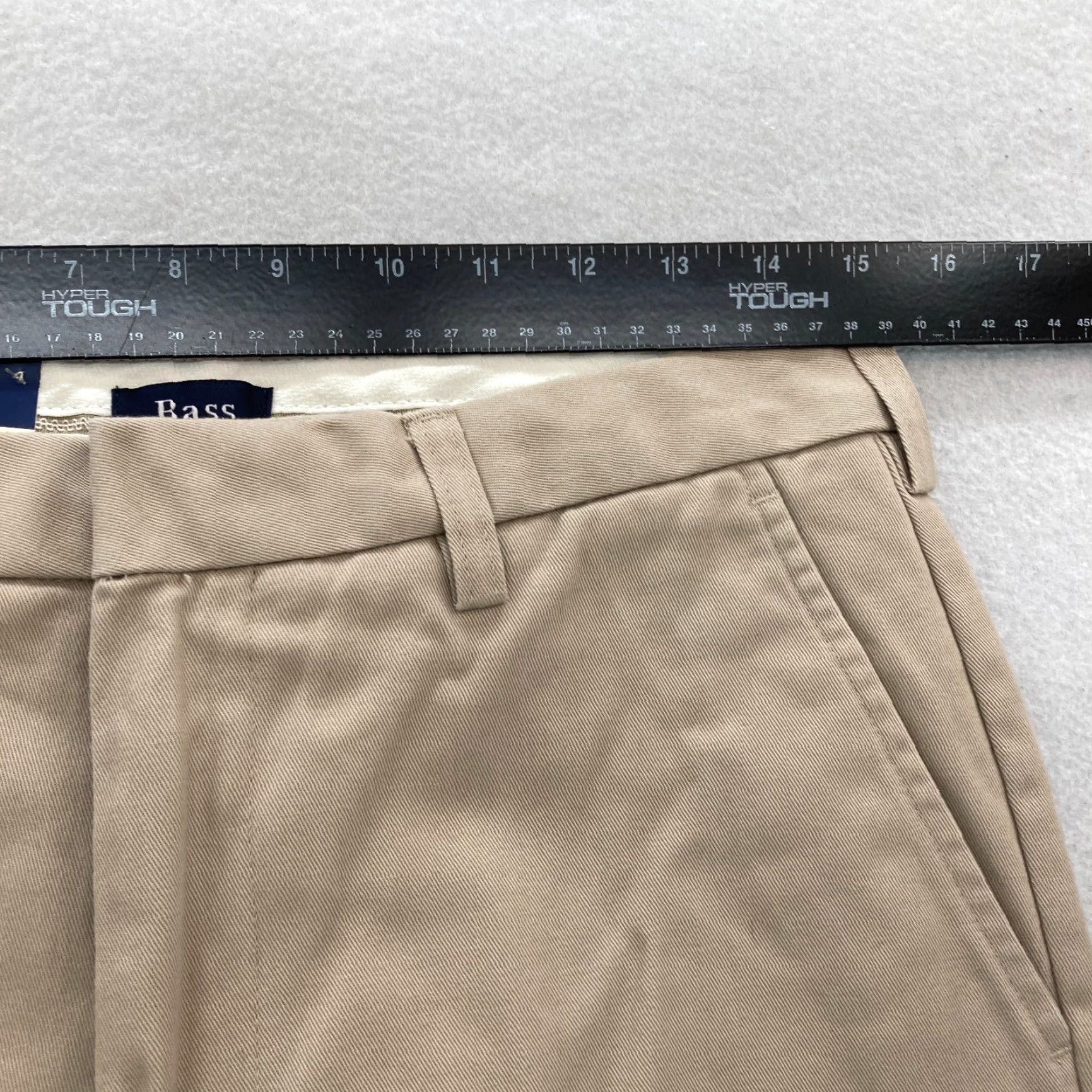 Vintage G.H. Bass & Co. Premium Chino Pants Mens 30x30 Khaki Beige Flat Front Straight Pants Size US 30 / EU 46 - 5 Thumbnail